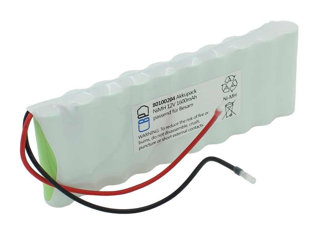 Akku für Türsteuerung NiMH 12V 1600mAh passend für Besam