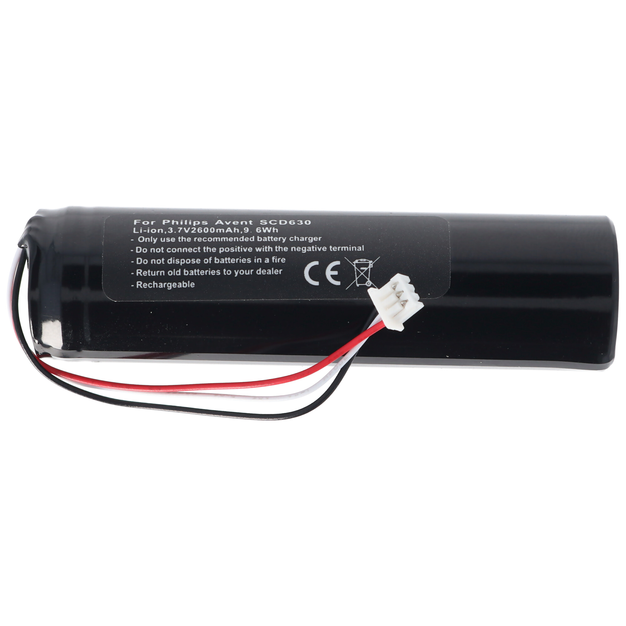 Akku passend für Philips Avent SCD630 NTA3459-4, NTA3460-4 Li-ion, 3,7V, 2600mAh, 9,6Wh