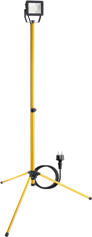 Goobay LED-Baustrahler mit Teleskopstativ, 30 W - mit 2550 lm und neutralweißem Licht (4000 K), für den Innen- und Außeneinsatz geeignet (IP65)