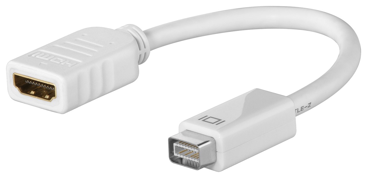 Goobay Mini DVI/HDMI™-Adapterkabel - Mini-DVI-Stecker > HDMI™-Buchse (Typ A)