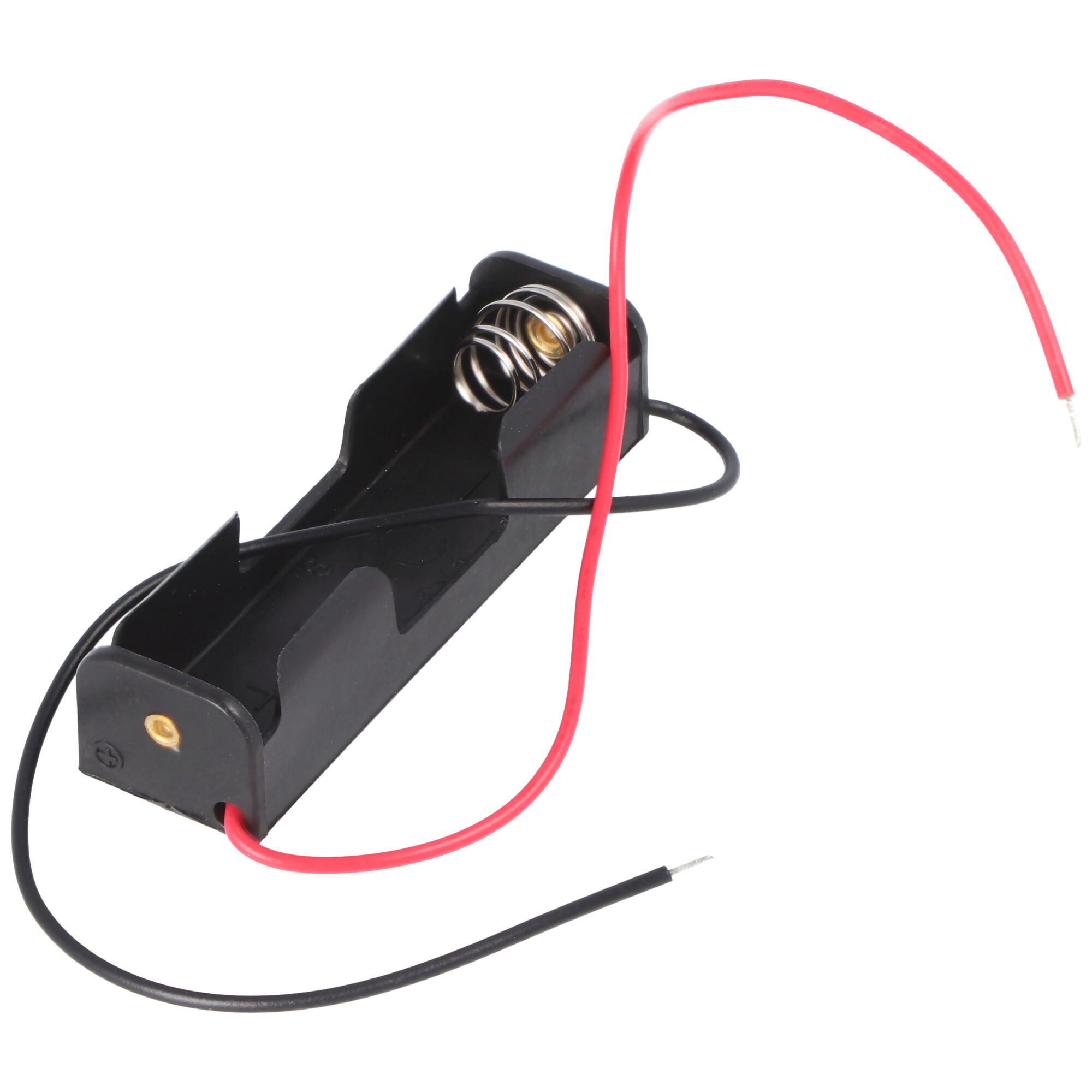 Batteriehalter, Akkuhalter für 1x Mignon AA LR6 Batterie, Akku – Batteriehalter AA Mignon, Batterie Halterung Elektronik (Kunststoff)