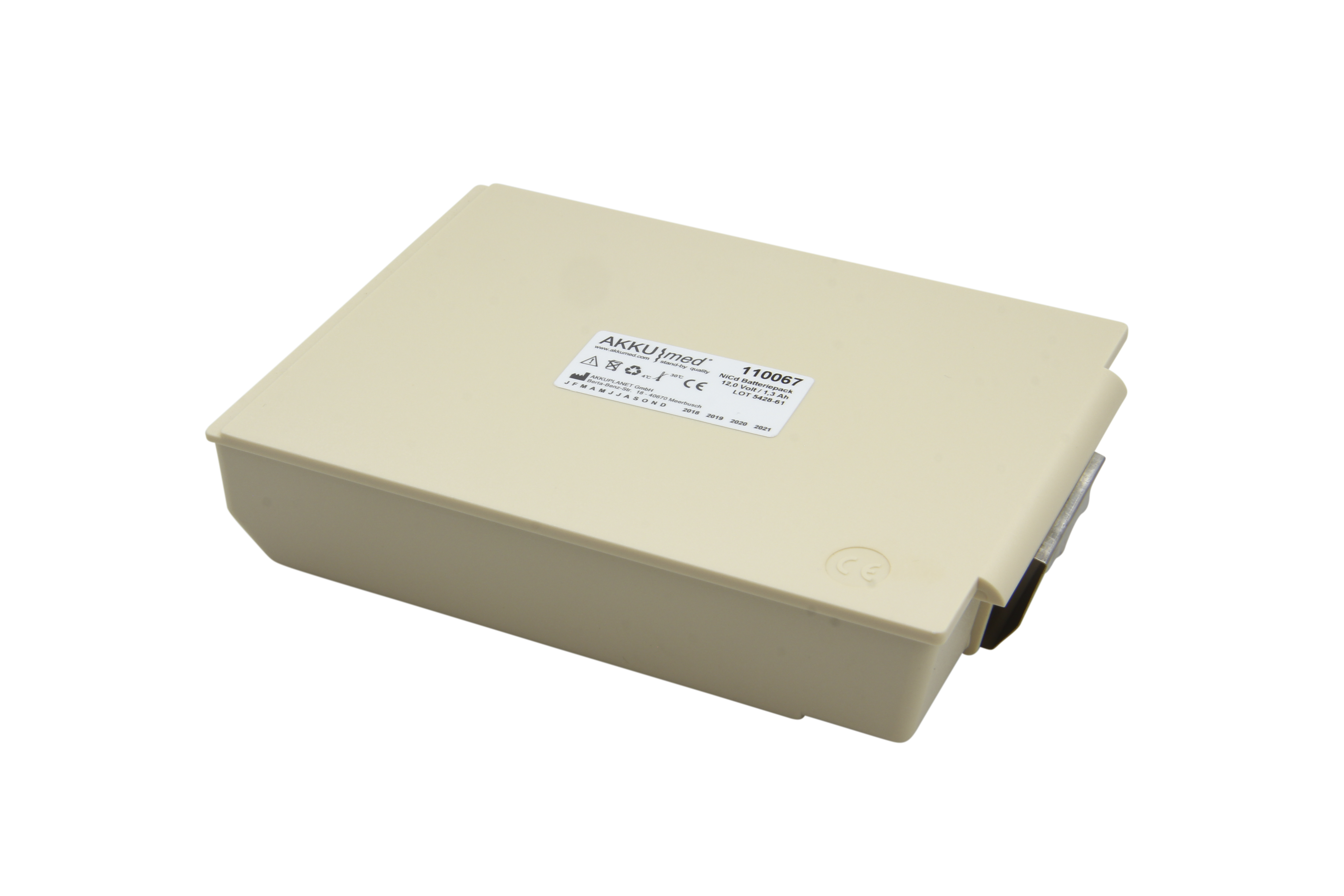 NC Akku passend für Physio Control Defibrillator Lifepak 5/ 10/ 250 Monitor LP5 LP10 LP12 LP250 Lifepak5 Lifepak10 Liefepak250 CE Konform