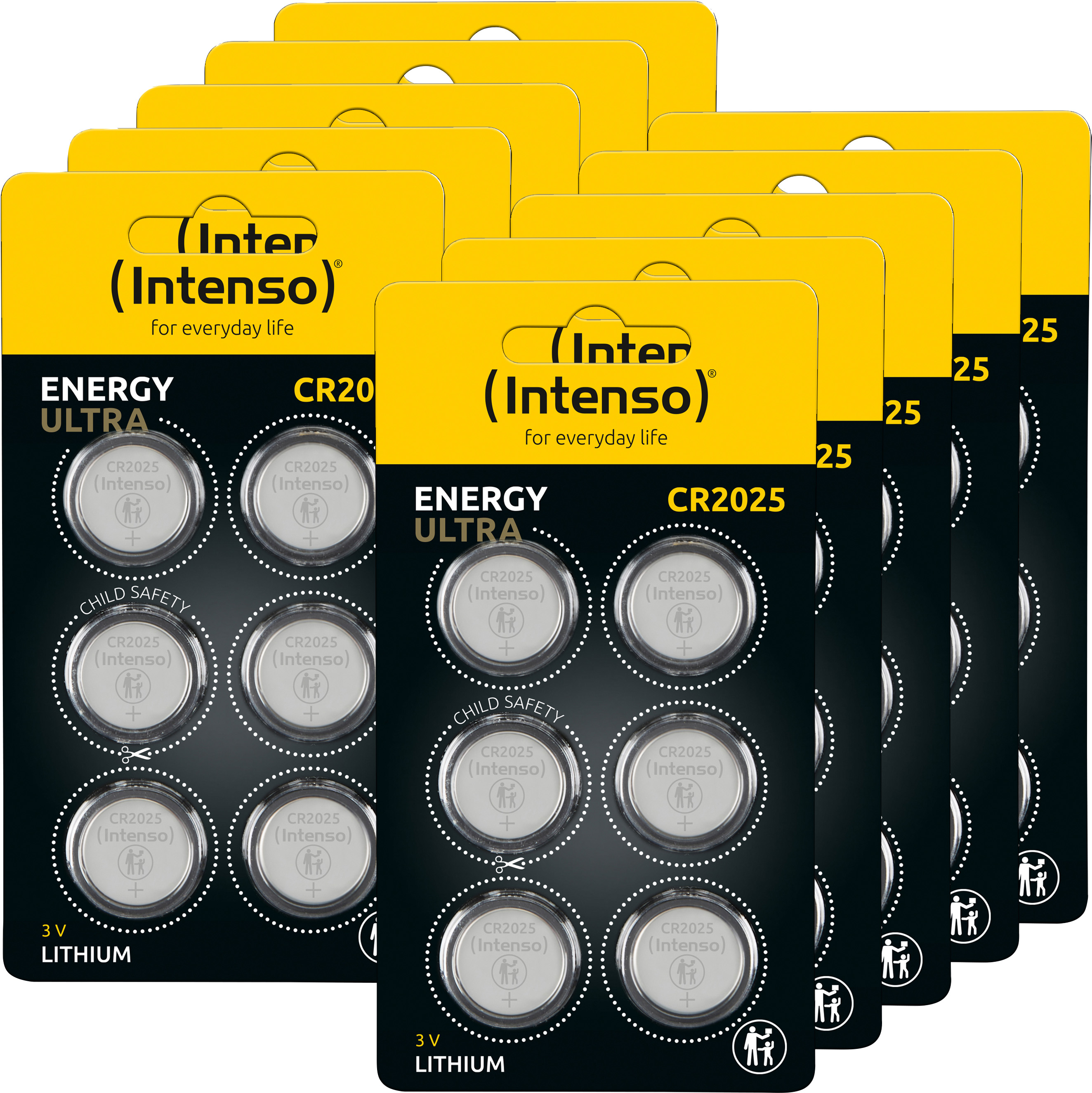 Lithium-Knopfzelle Energy Ultra – CR2025, 3 Volt (60er Pack)
