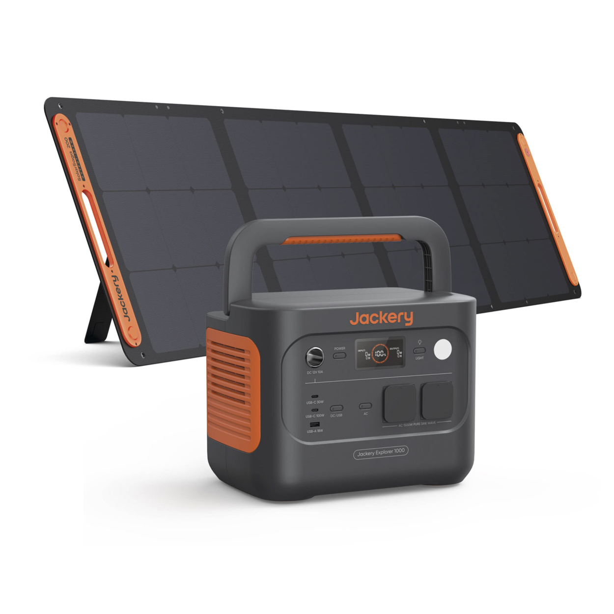 Jackery Explorer 1000 v2 Powerstation 1070 Wh mit 200-W-Solarpanel