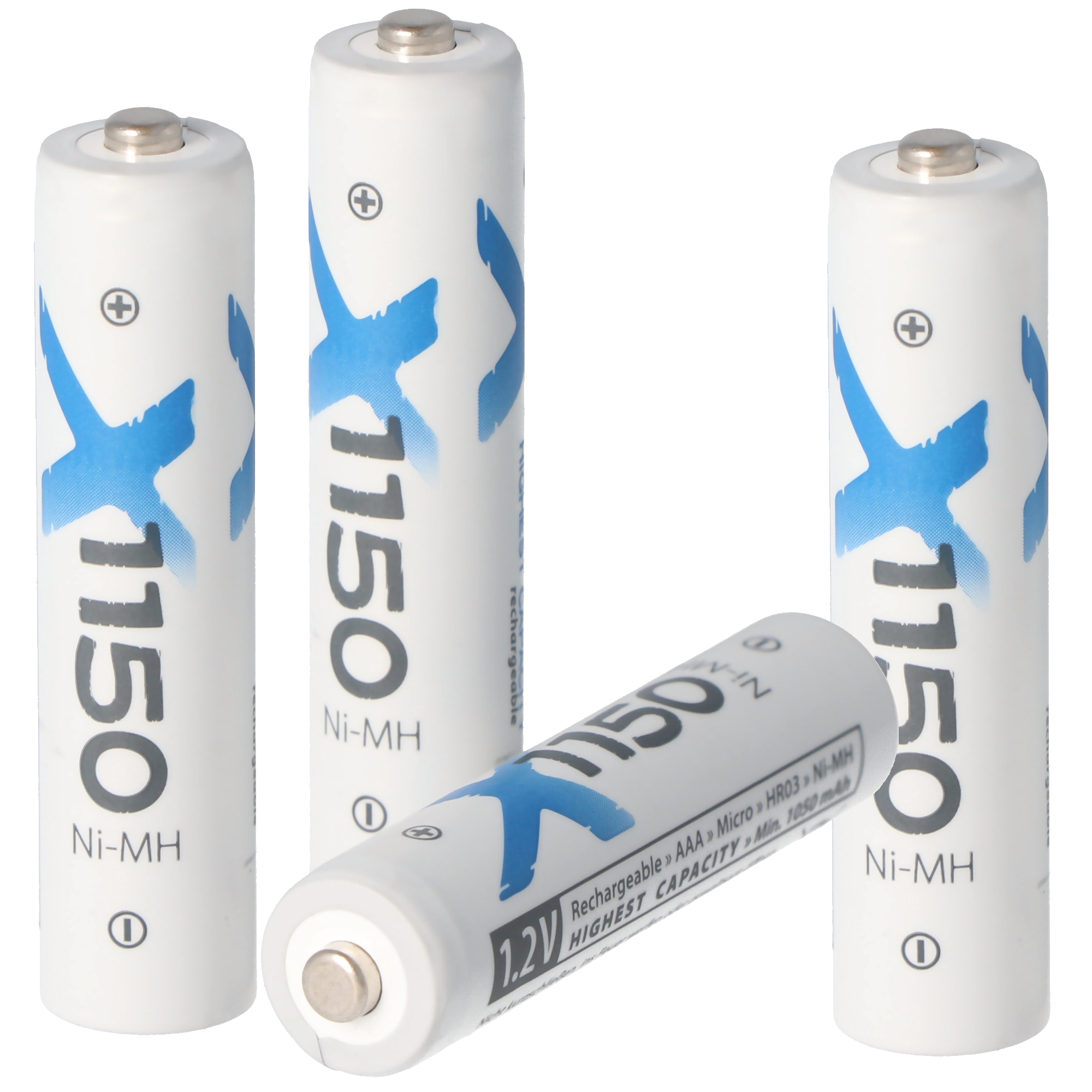 XC 1150mAh Micro AAA Akku Ni-MH 1,2 Volt 4er inkl. Akkubox