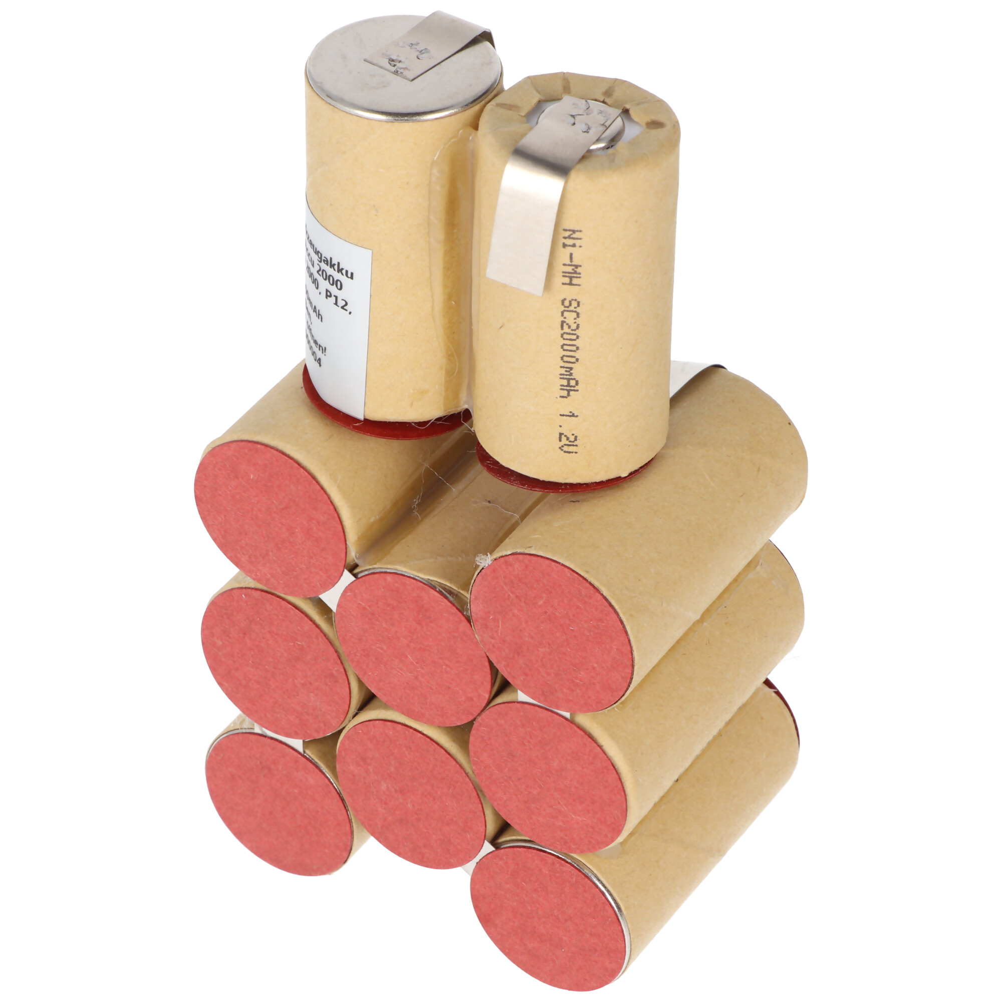Einsatz für Werkzeugakku NiMH 12V 2,0Ah zum Selbsteinbau passend für AEG System Accu 2000 P12 311646, System Accu 2000, P12, 311646