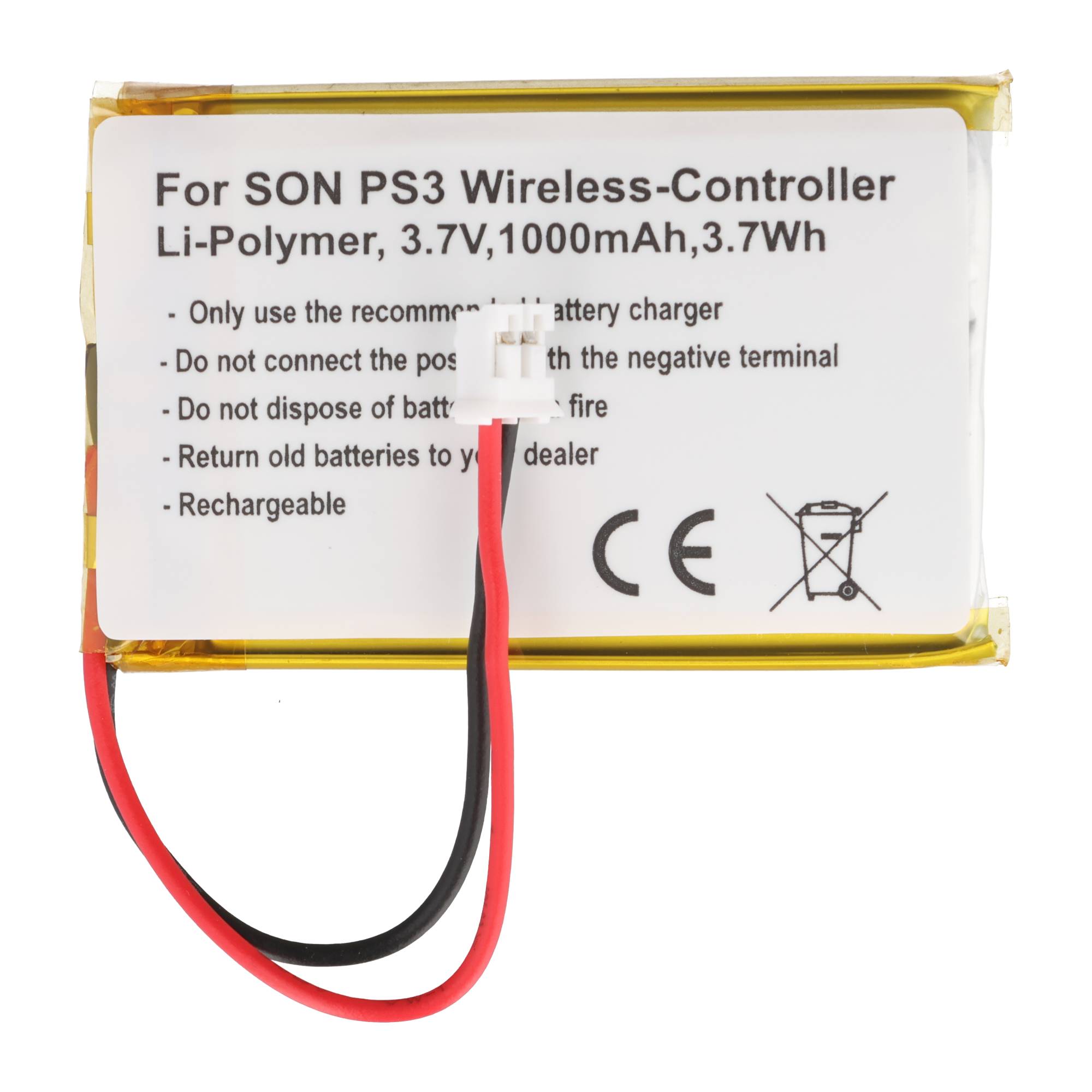 AccuCell Akku passend für Sony PS3 SIXAXIS Wireless-Controller Akku LIP1859, CS-SP130SL, LIS1359, LIP1472
