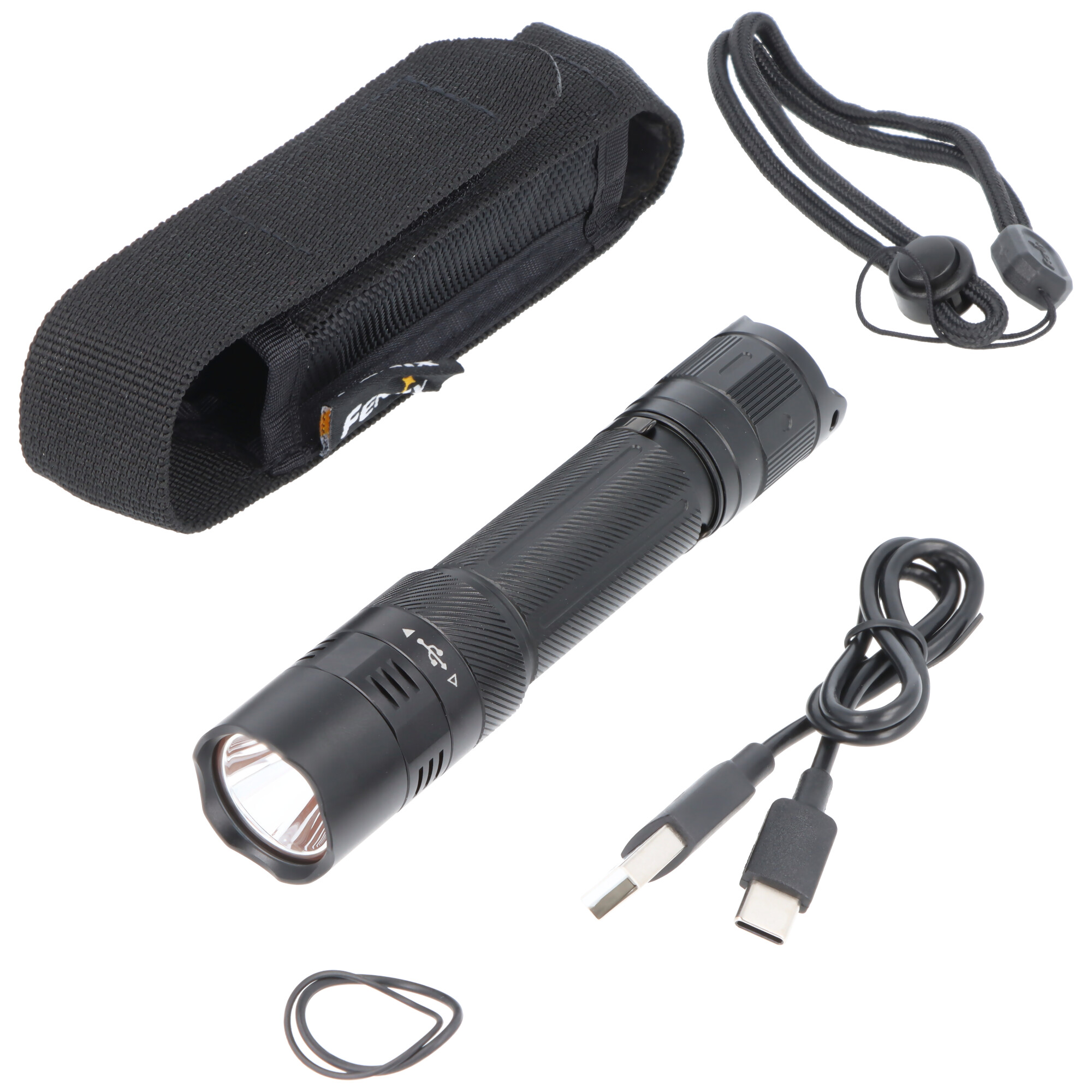 Fenix PD32R taktische LED-Taschenlampe, Instant Strobe, max. 1400 Lumen, geräuschloser Endschalter, inkl. ARB-L18-3400 Akku