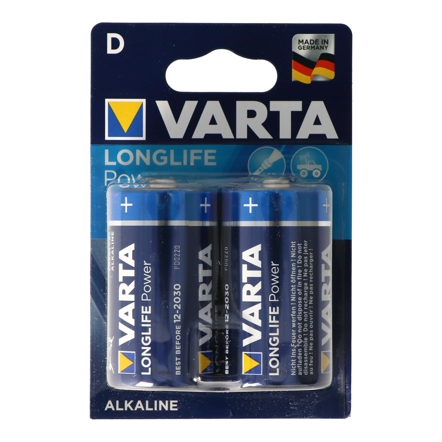 Varta Longlife Power (ehem. High Energy) Mono D Batterie 4920 im 2-er Blister