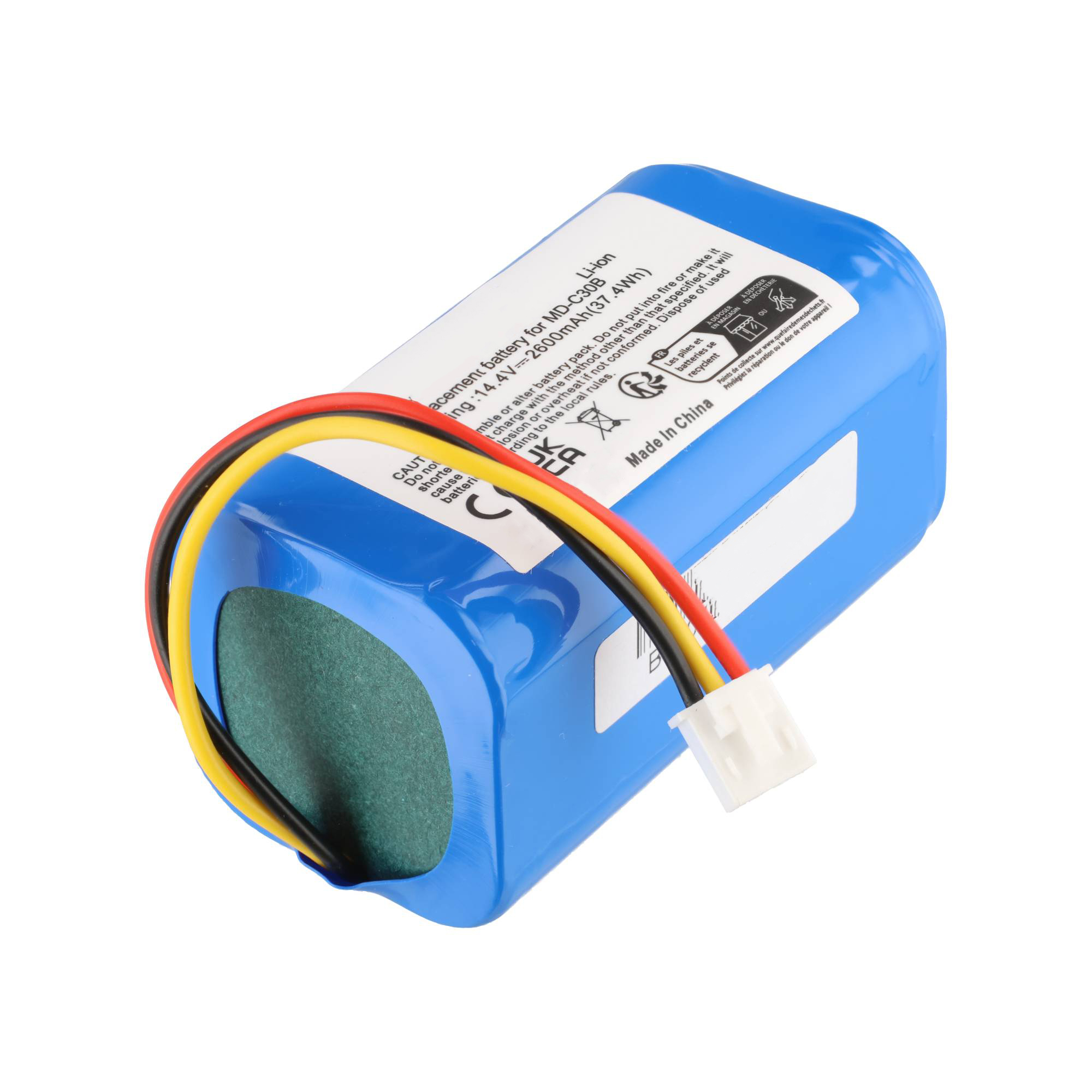 Staubsauger-Akku als Ersatz für Blaupunkt D071-INR-CH-4S1P - 2600mAh 14,4V Li-Ion