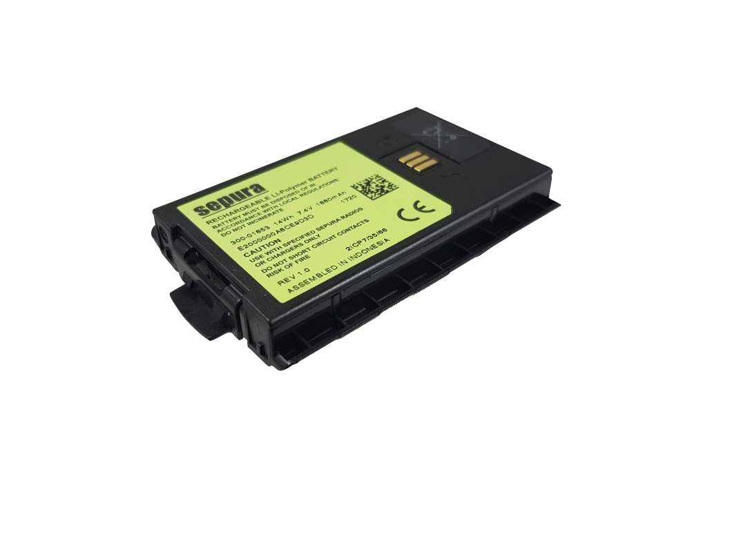 Original Li-Polymer Akku für Sepura STP8000, STP9000 - 7,4 V 1880 mAh 78x52x18 mm