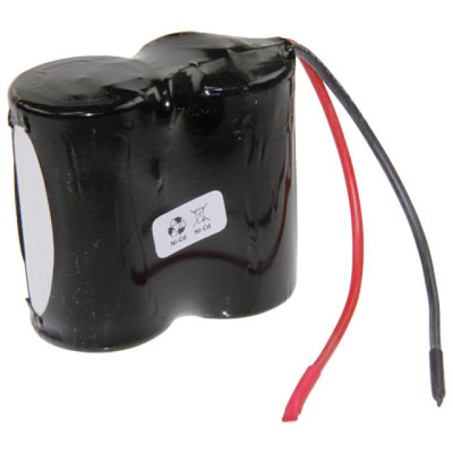 Notbeleuchtungs-Akku F1x2 Saft VNT D mit Kabel 10cm mit offener Litze 2,4V, 4000mAh