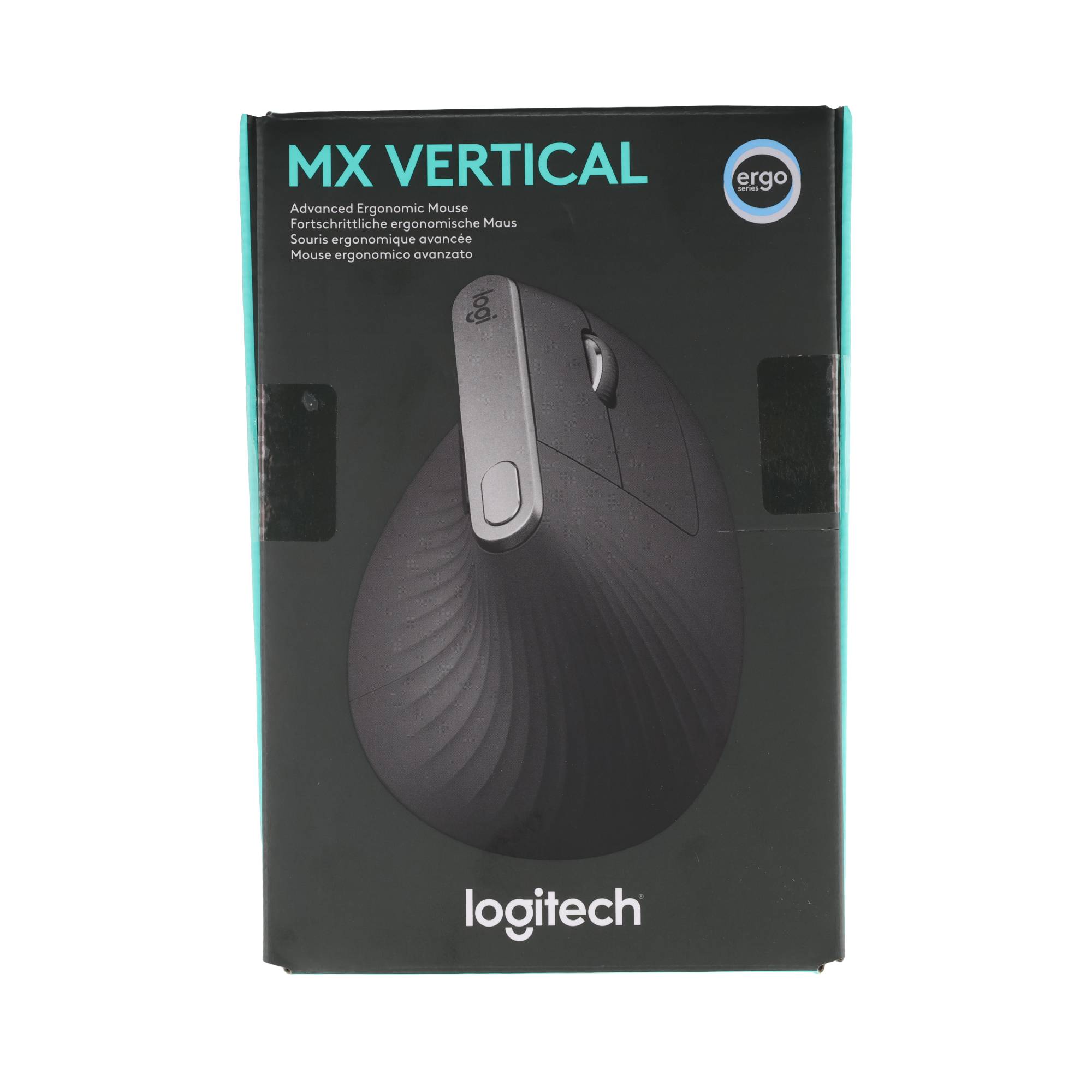 Logitech Maus MX Vertical, Wireless, Unifying, Bluetooth, anthrazit Laser, 4000 dpi, 6 Tasten, Akku, Retail