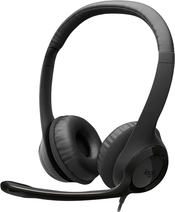 Logitech Headset H390, USB-C, Stereo schwarz, Retail