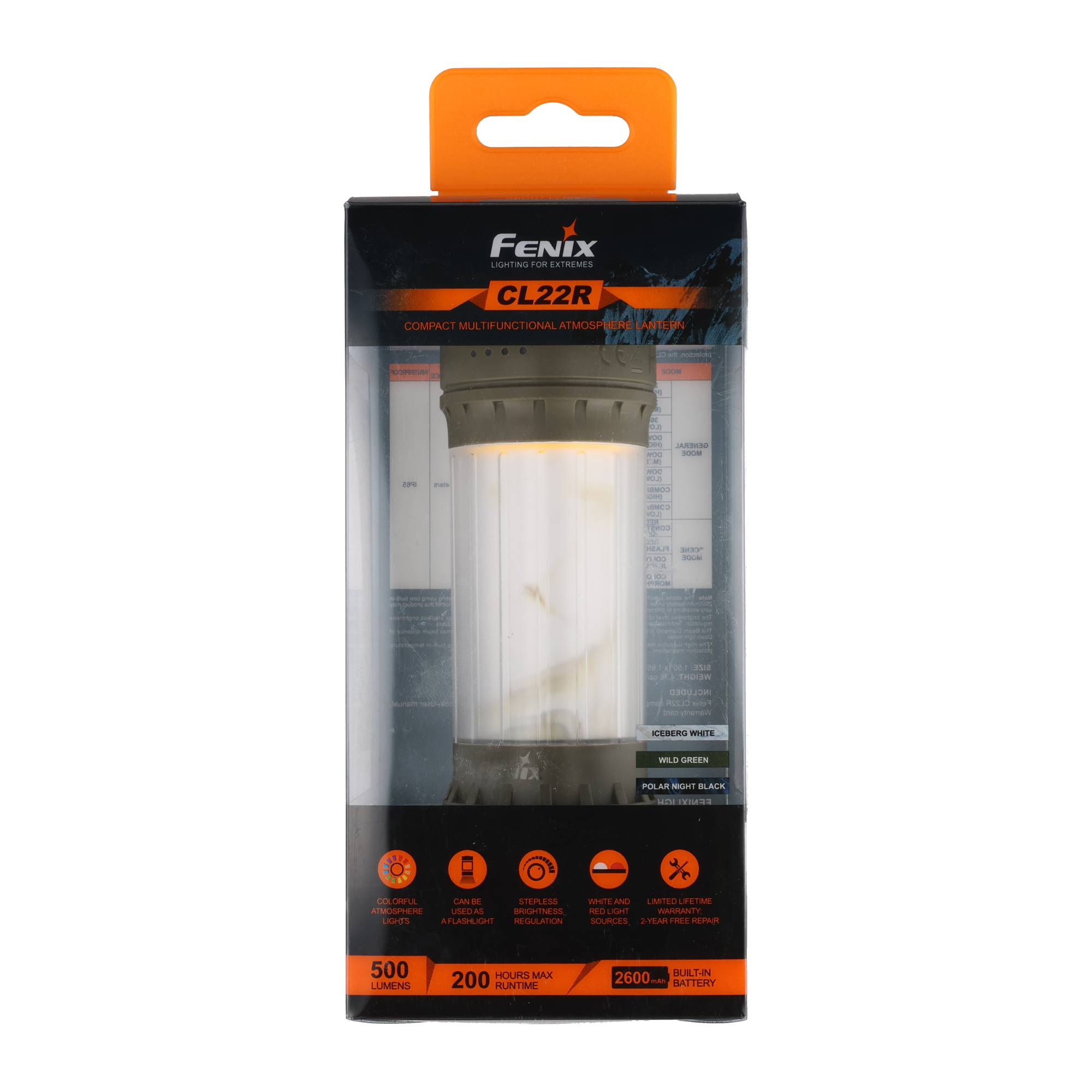 Fenix CL22R LED Campingleuchte mit USB Anschluss Grün