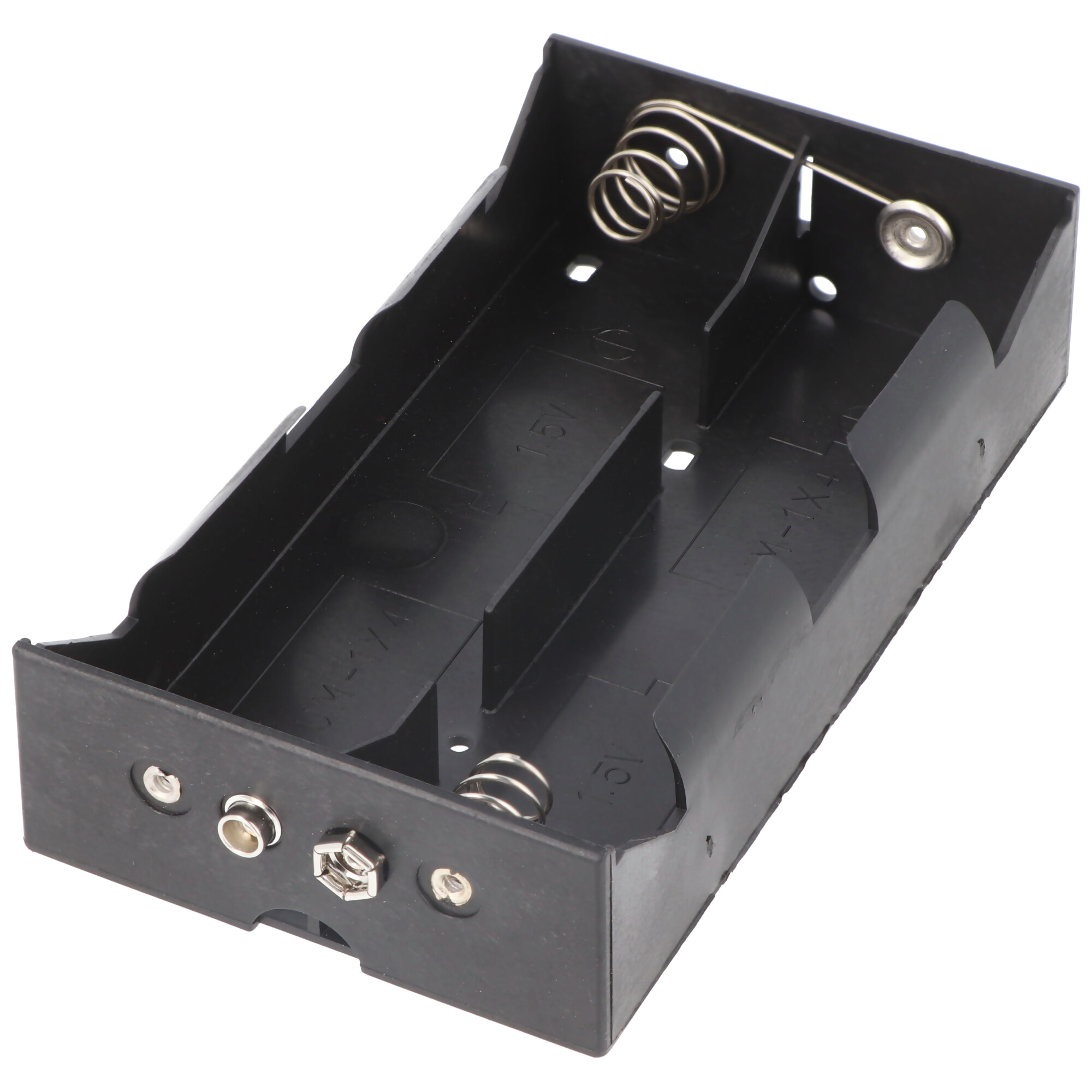 Batteriehalter für 4x Mono mit Druckknopf – Batterie Halterung Elektronik (Kunststoff)