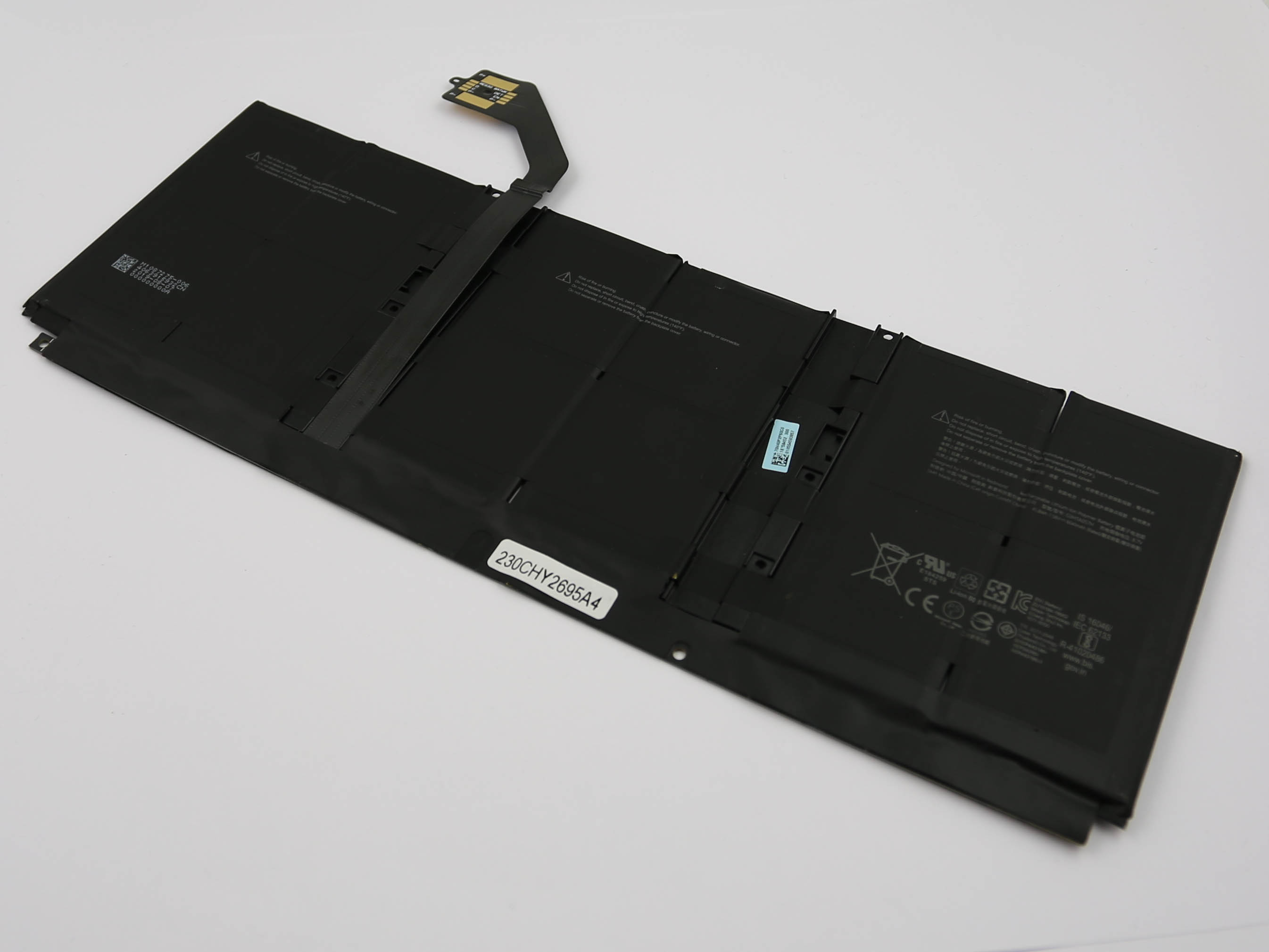 Akku passend für Microsoft Surface Book 3 15" 1872, Li-Polymer, 7,58V, 6041mAh, 45,8Wh, built-in