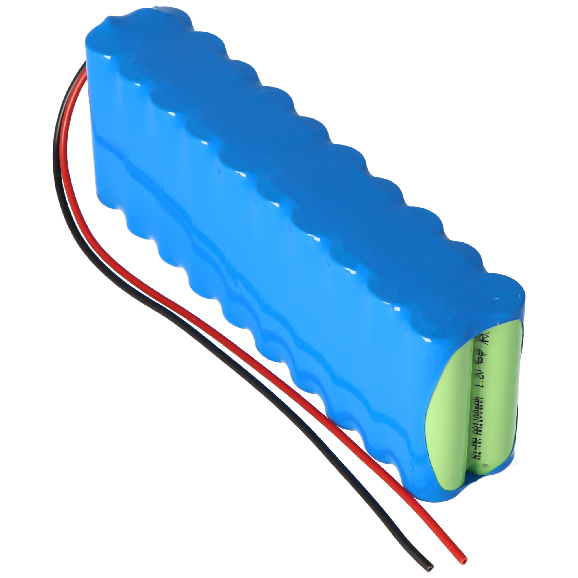 Akkupack NiMH 24V 1100mAh F2x10 WP1100AA mit 200mm Kabel 0,75mm² Abmessungen Länge 141mm Breite 29mm Höhe 49mm Gewicht 433g