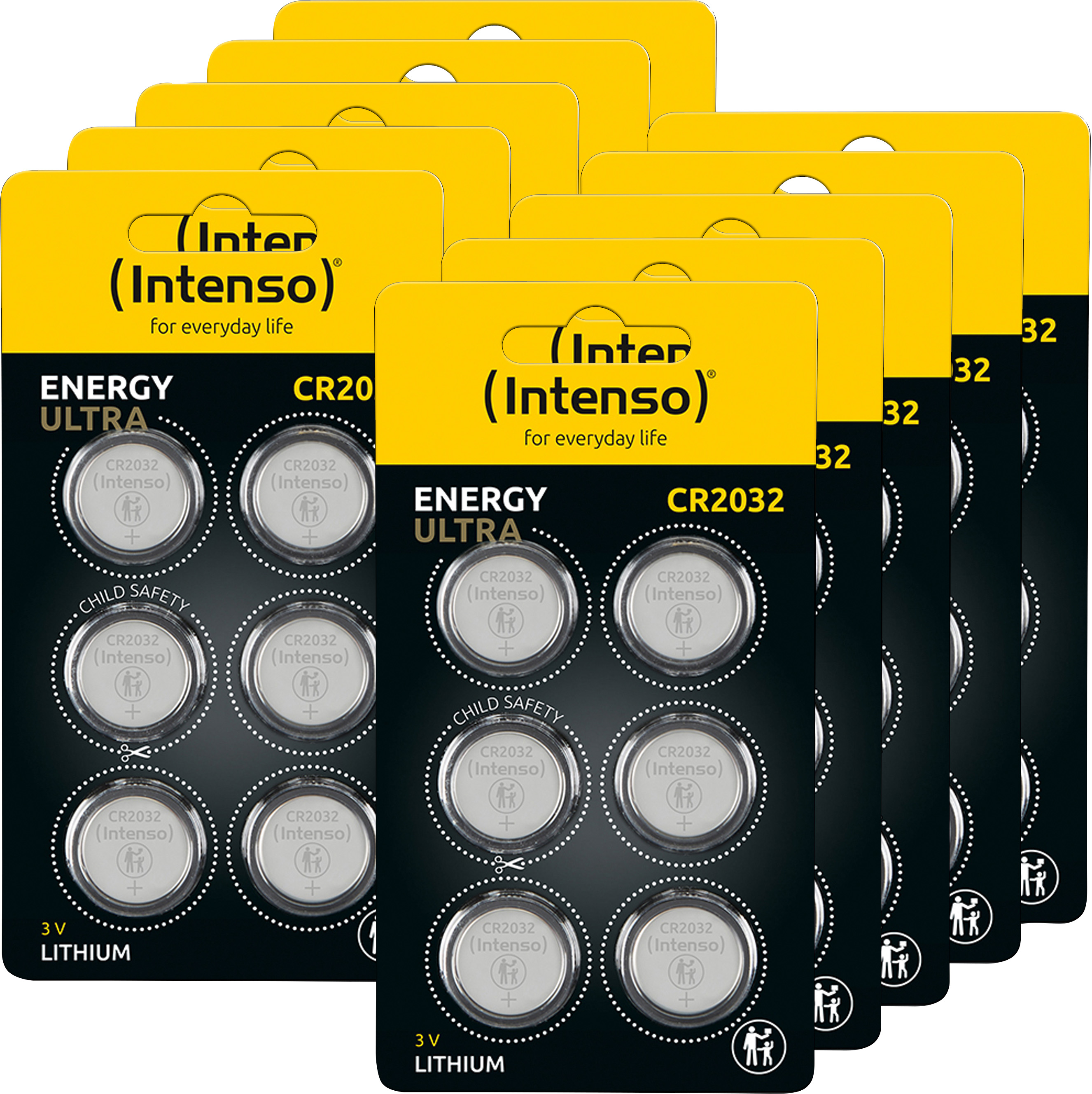Lithium-Knopfzelle Energy Ultra – CR2032, 3 Volt, 60er Pack