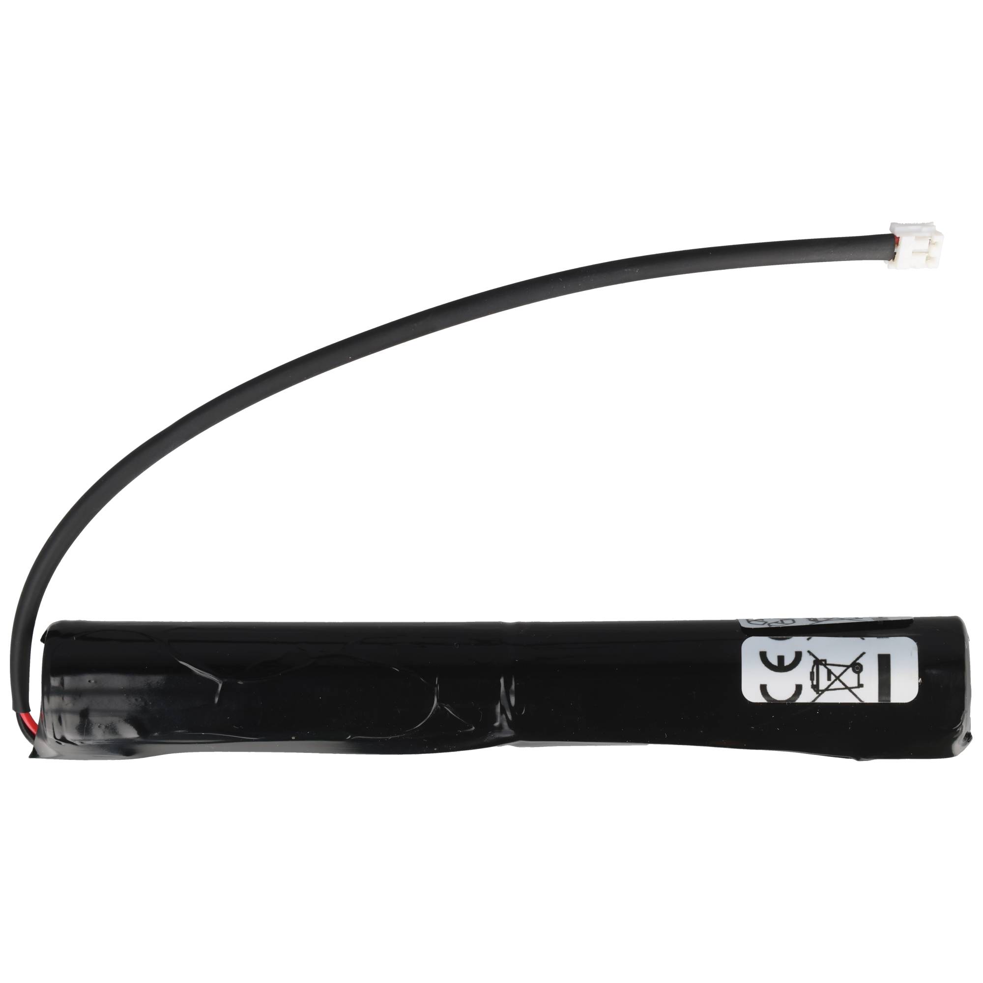 Notleuchtenakku für Elubat 137887, 2,4 Volt mit Kabel und Stecker