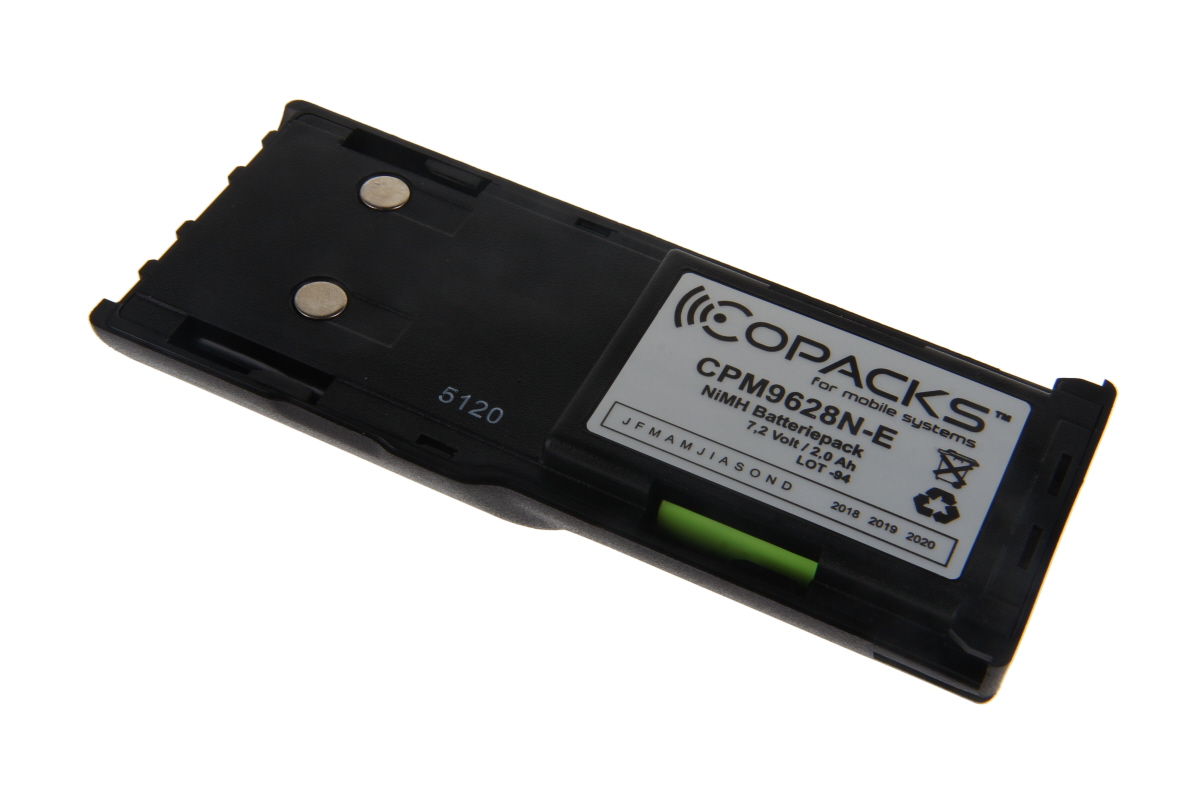 CoPacks NiMH Akku passend für Motorola GP300 GP600 (geringe Selbstentladung) - 7,2 V 2000 mAh