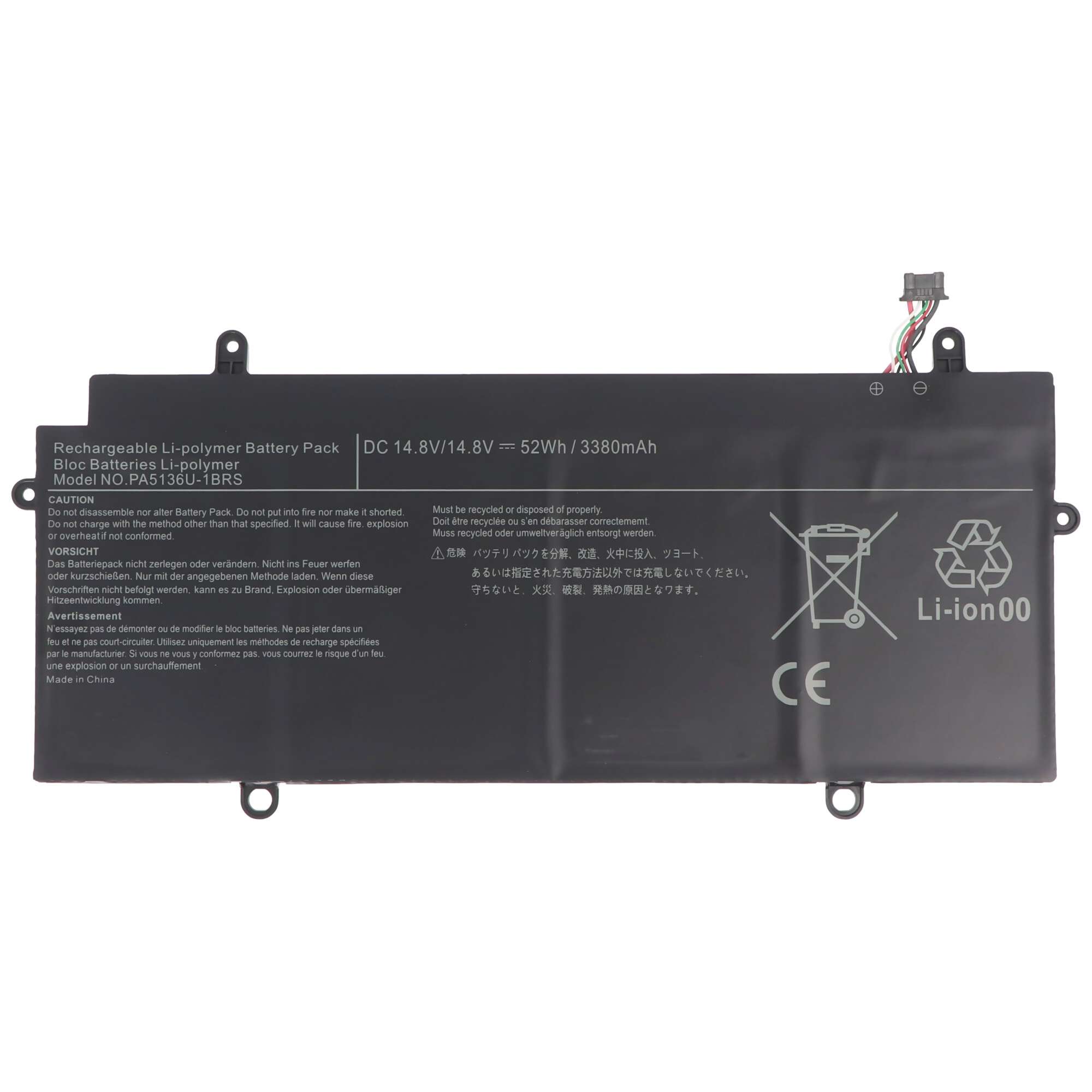 Akku passend für Toshiba Portege Z30 Serie Akkutyp PA5136U-1BRS