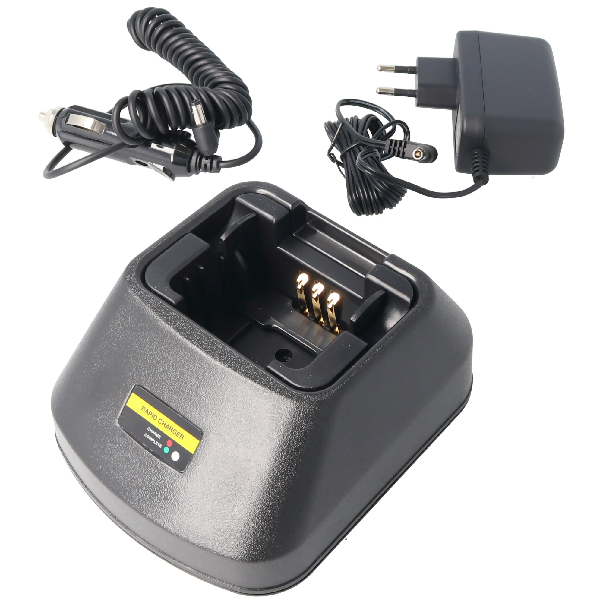 Schnell-Ladegerät passend für den Motorola Akku CP040, 080, 140, 150, 160, 180, 200, EP450, GP3188, 3688, PR400, DP1400