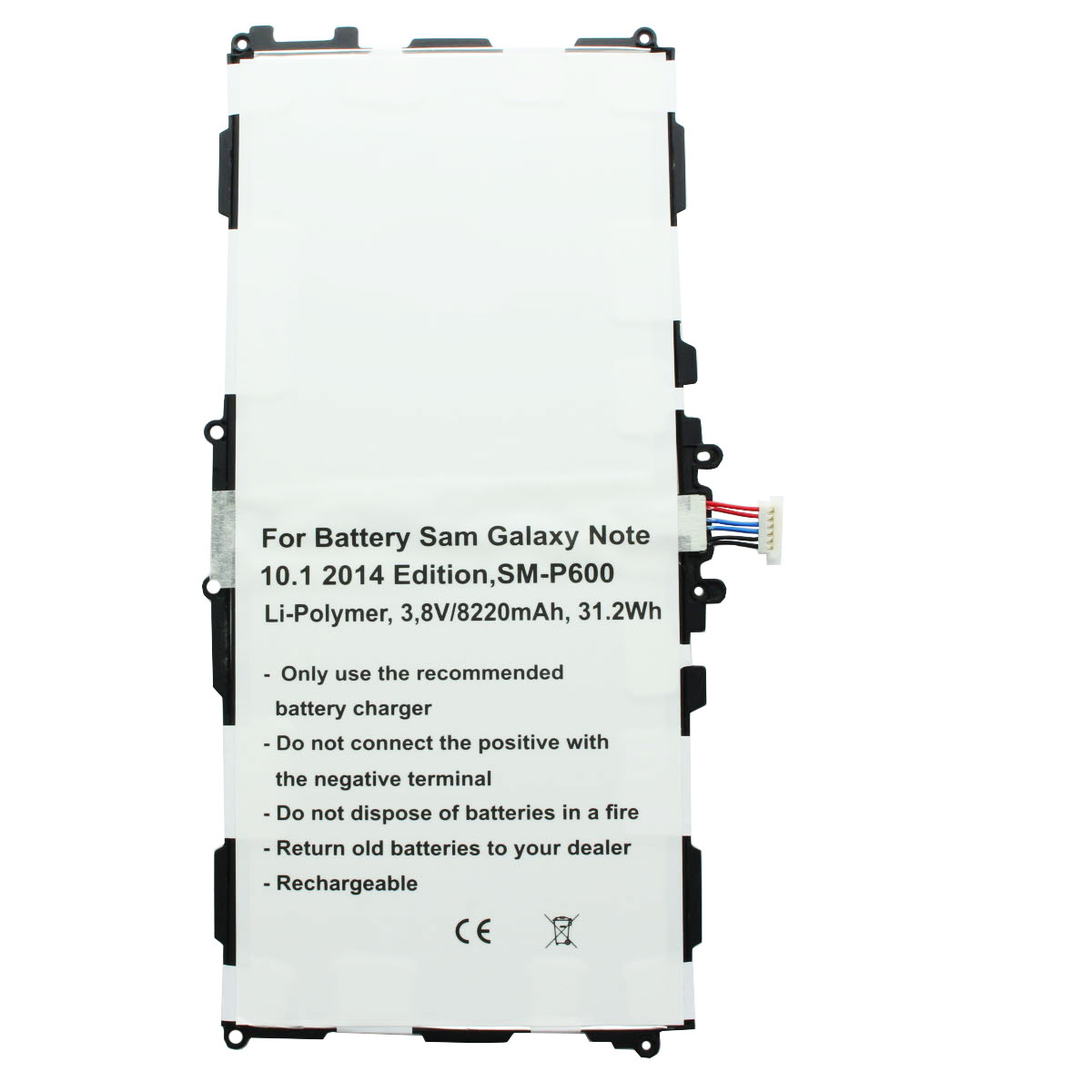 Akku nur passend für Samsung Galaxy Note 10.1 2014 Edition SM-P600 Akku T8220E