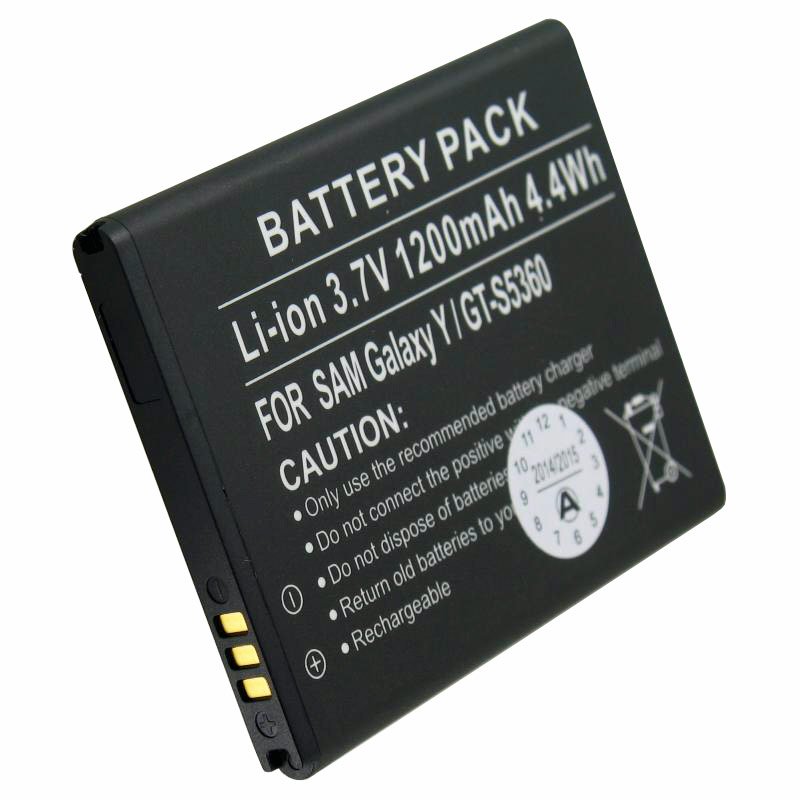 Akku passend für Samsung Galaxy Y Akku, Samsung GT-S5360, EB454357VU