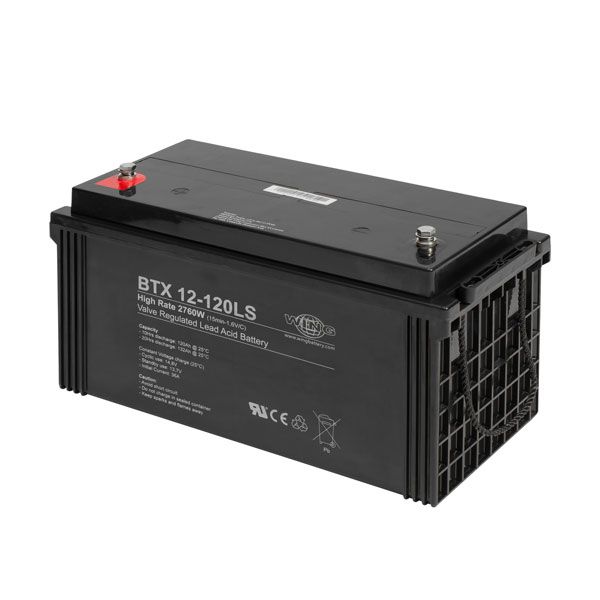 Wing BTX12-120LS-S VRLA AGM Blei-Akku 12 Volt 120Ah 330x171x215mm (small version)