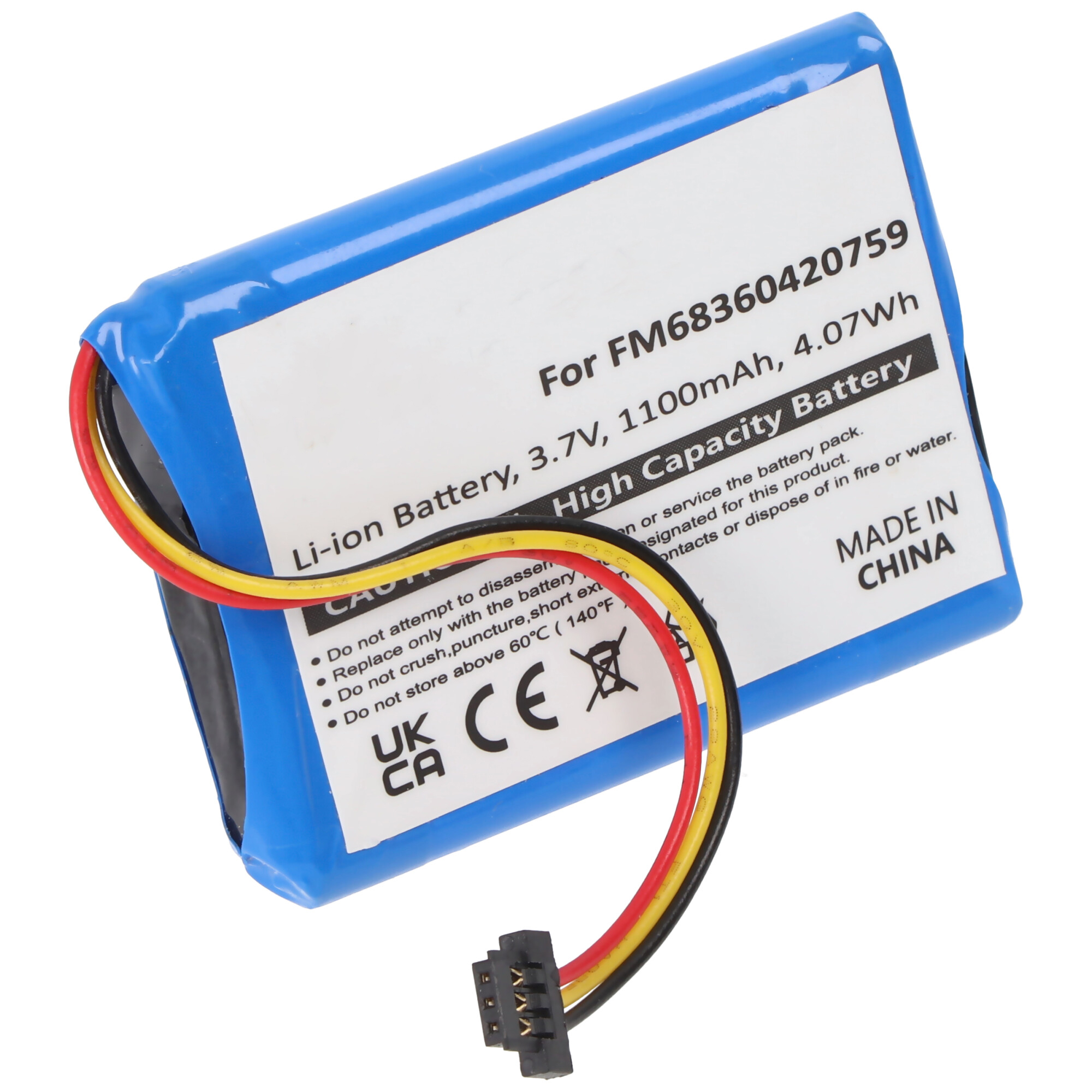 TOMTOM XXL, PRO 4000 Akku 900-1100mAh als Nachbau Akku von AccuCell