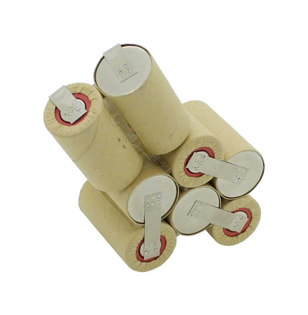 Ersatz-Akku passend für Kress 9,6 Volt Akku, NiMH Akkupack 9,6 Volt 2000mAh, Akku zum Selbsteinbau