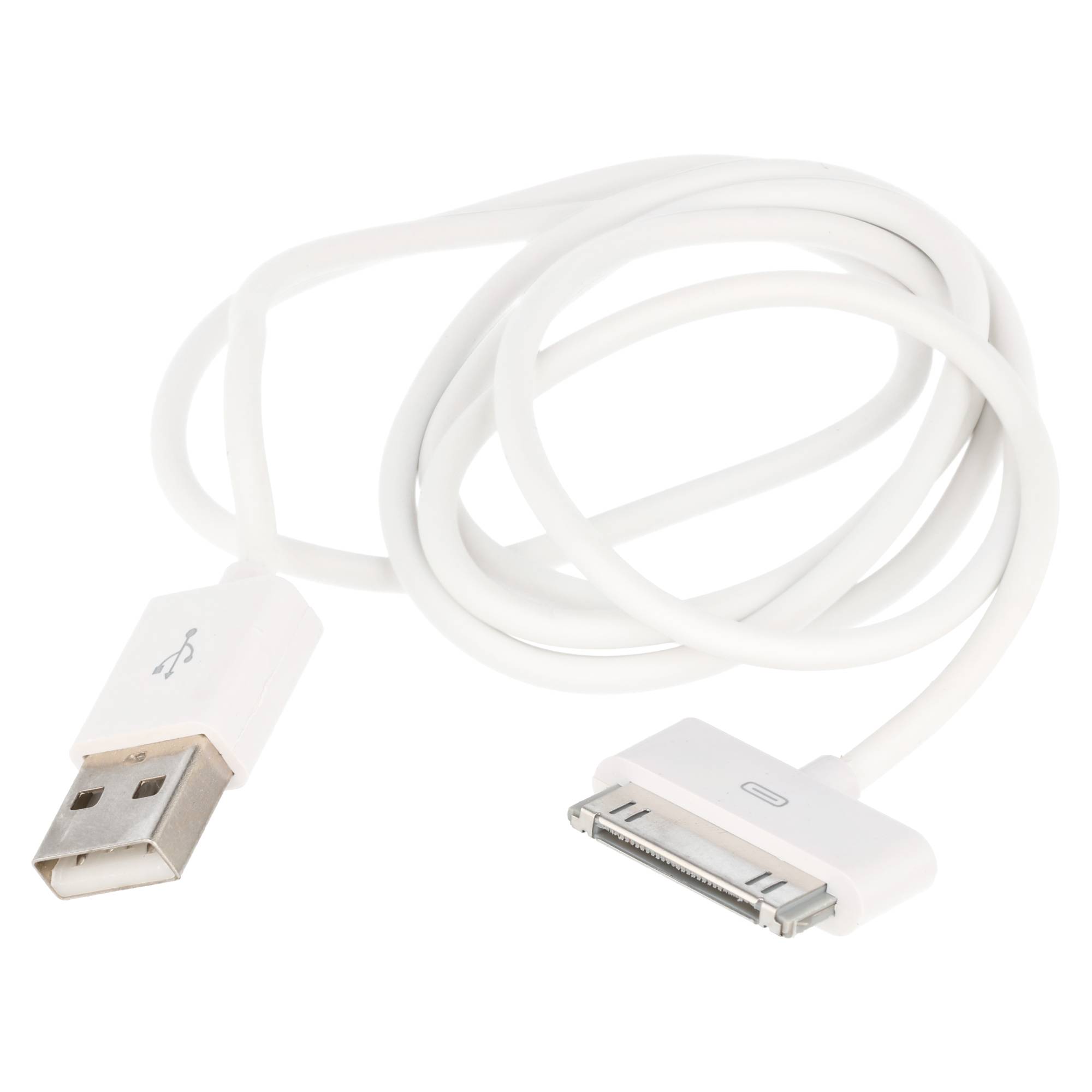 Weiß USB Datenkabel passend für Apple iPhone 3G, 3GS, 4, 4S, IPOD früher schwarz