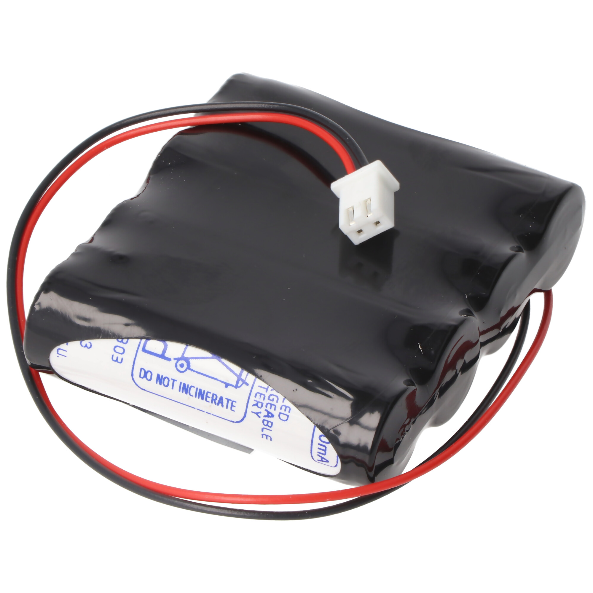Notleuchtenakku NiMH 4,8V 1000mAh F1x4 Mignon AA mit Kabel und Stecker passend für ESYLUX Serie SLA LED