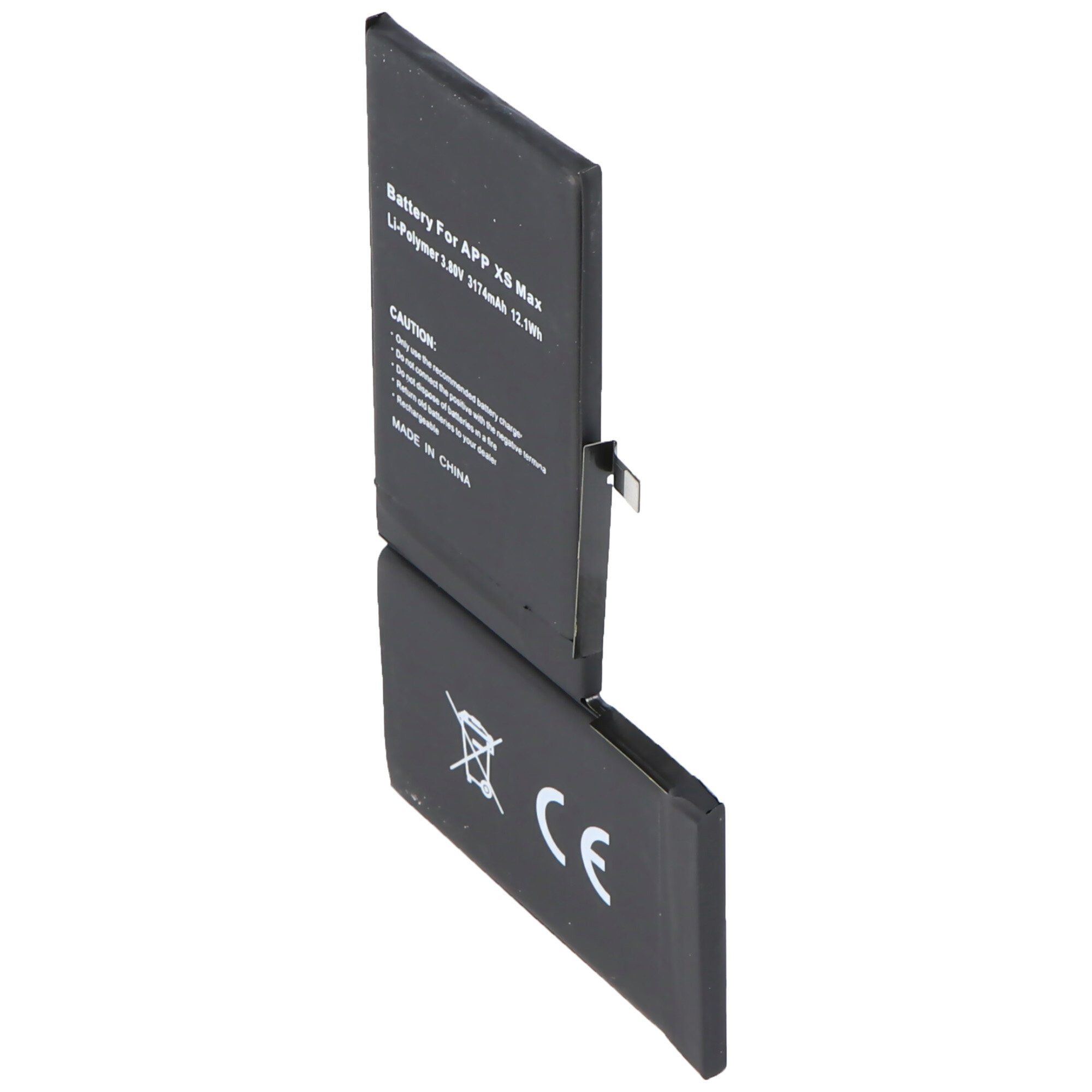 Akku passend für Apple iPhone XS Max, Li-Polymer, 3,80V, 3174mAh, 12,1Wh, built-in, ohne Werkzeug - without battery health information