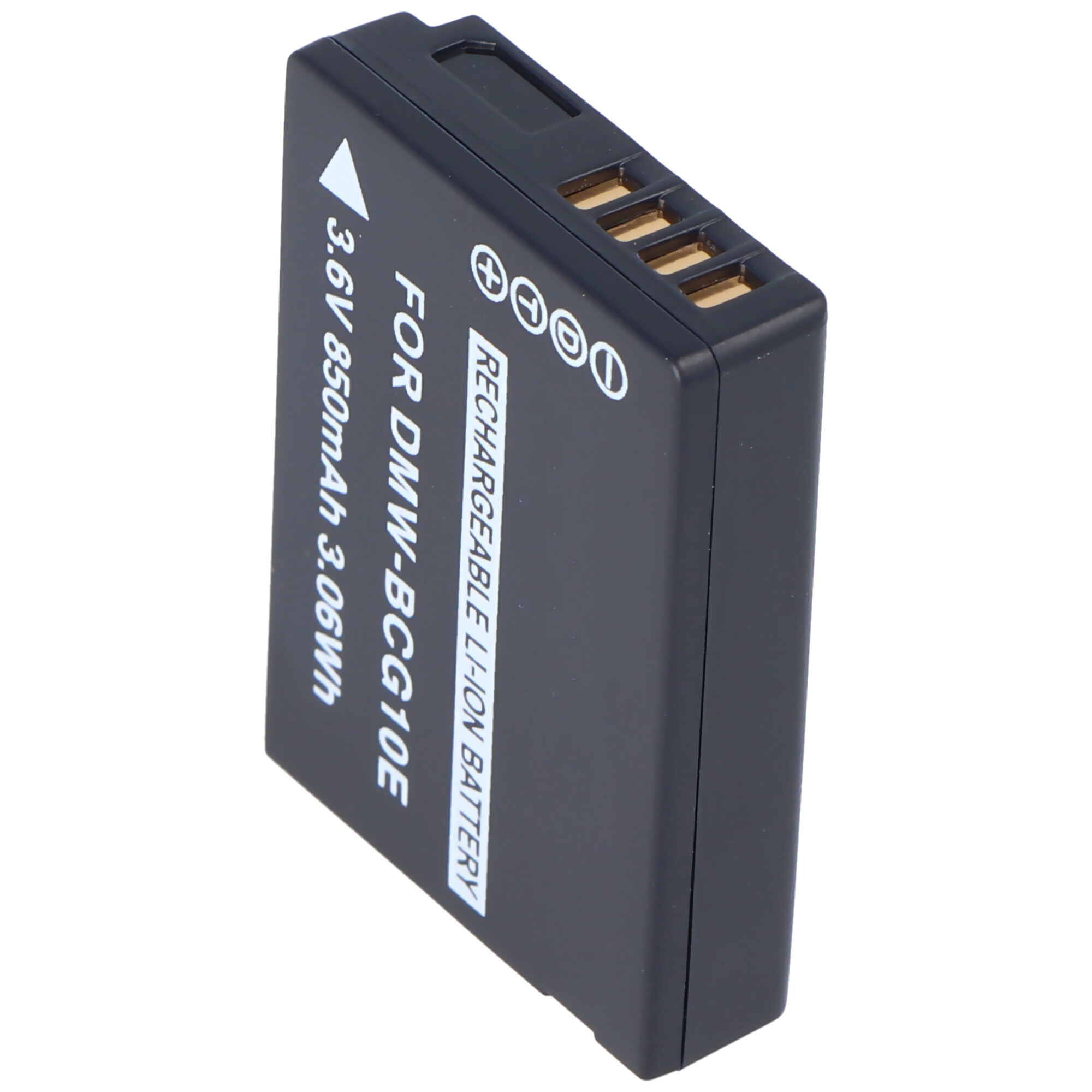 Akku passend für Panasonic DMC-TZ6 Akku DMW-BCG10GK, BP-DC7-E, DMW-BCG10, DMW-BCG10PP, DMW-BCG10E max. 850mAh
