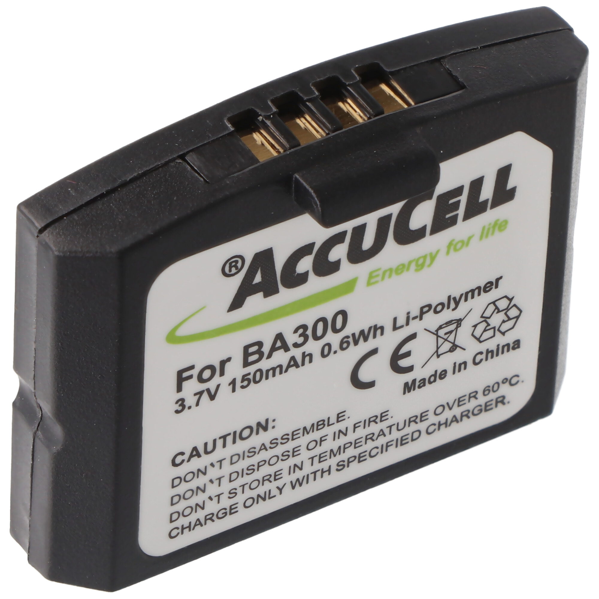 Akku passend für Sennheiser RS4200 Li-Polymer Akku 500898, BA 300, HC-BA300, NCI-PLS100H, P/N 523306 150mAh