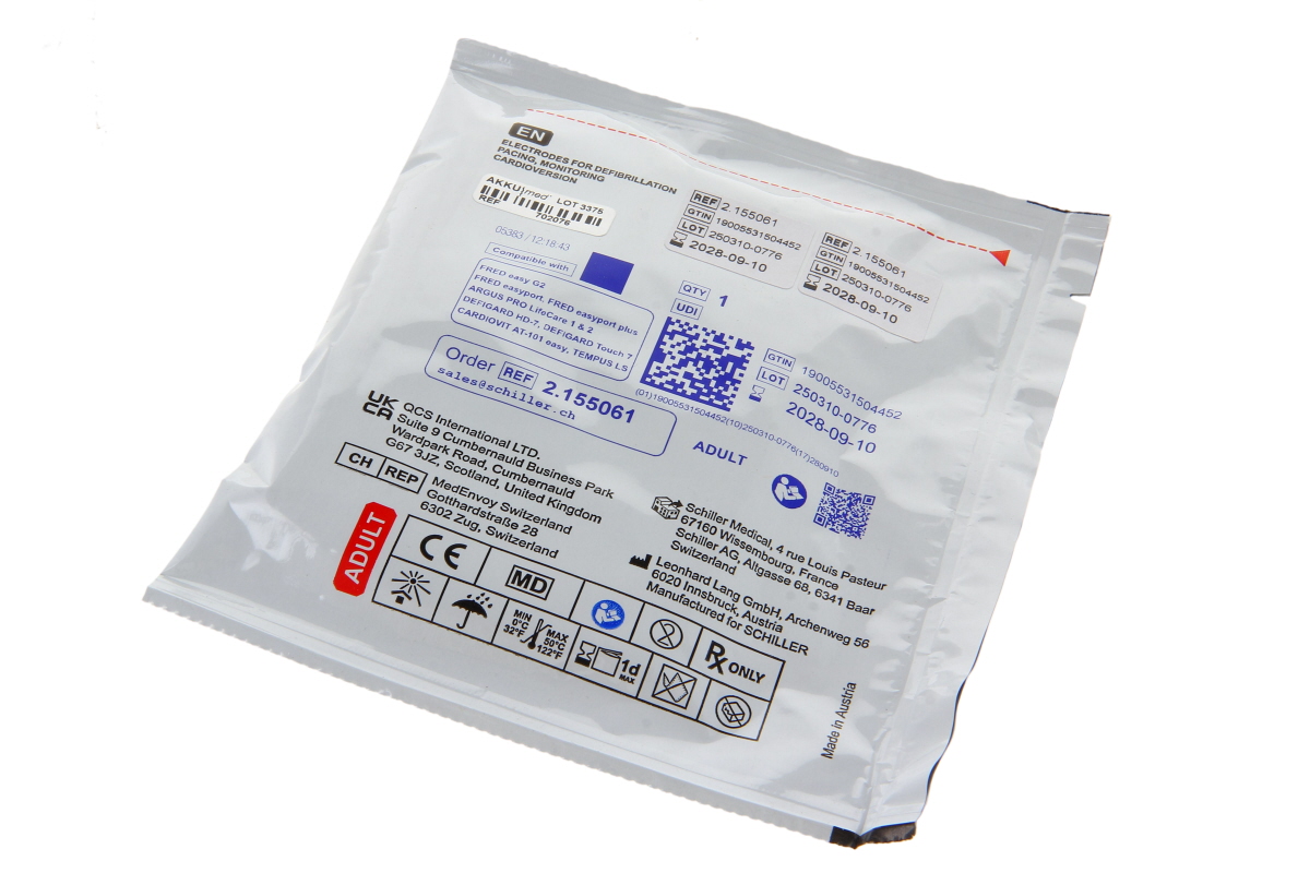 Original Schiller Defi Pads für Easyport/ Erwachsene - 1 Paar