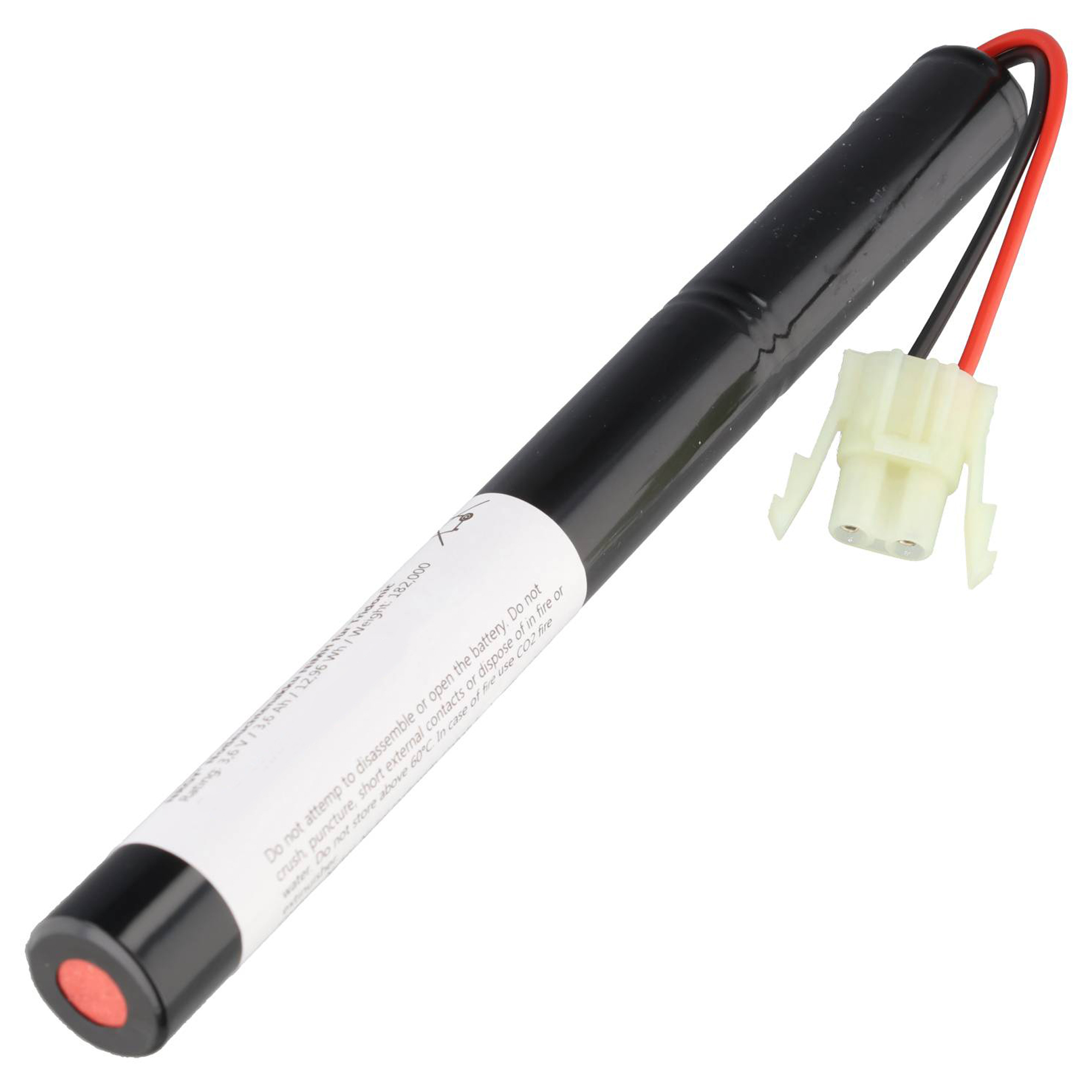 Akku kompatibel Tridonic 89800441 Notleuchtenakku NiMH 3,6V 3600mAh L1x3 4/3A mit 100mm Kabel und Stecker