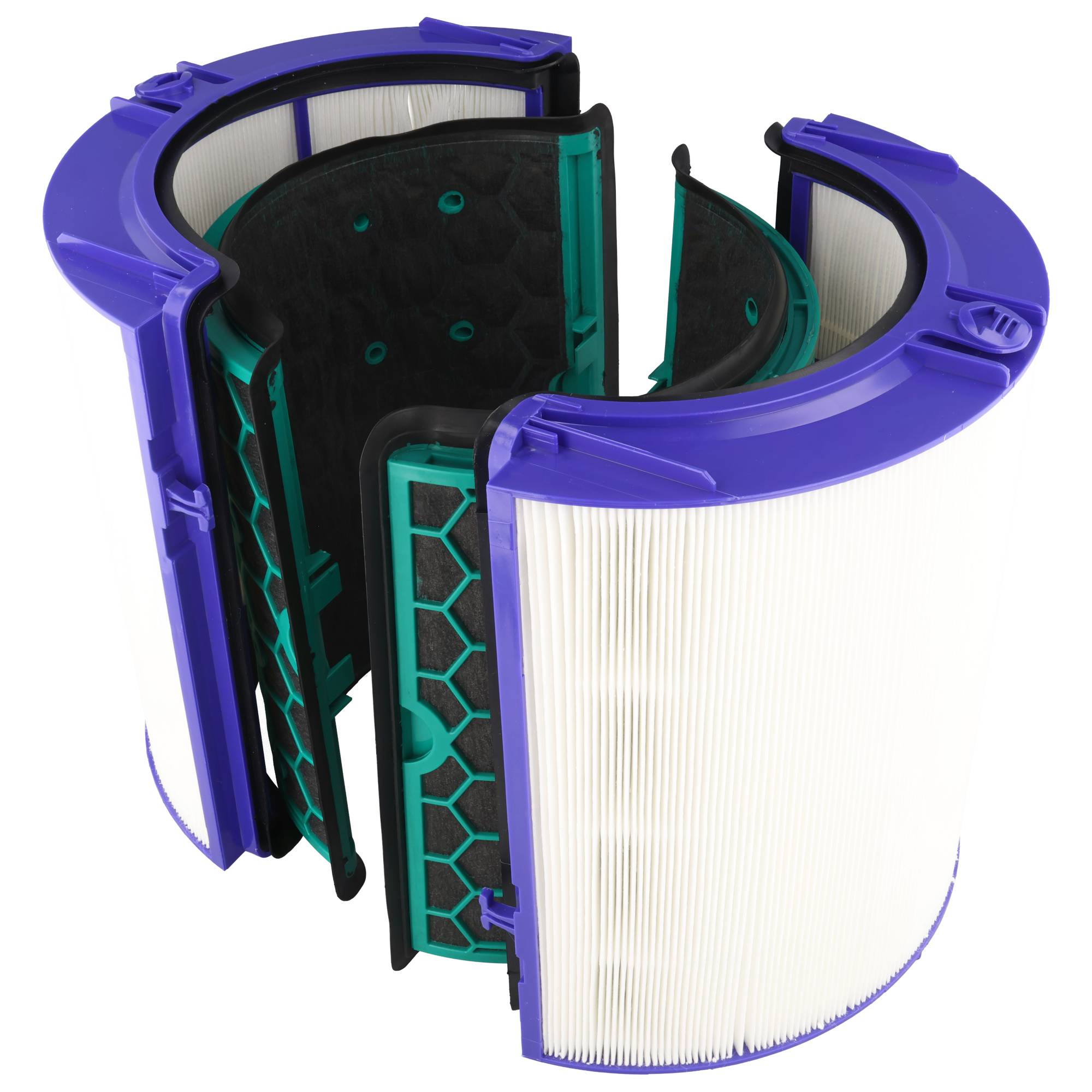 2-tlg. HEPA Filter-Set kompatibel mit Dyson Pure Cool DP05, Purifier Cool TP12, ersetzt Dyson 968707-04, 969048-03