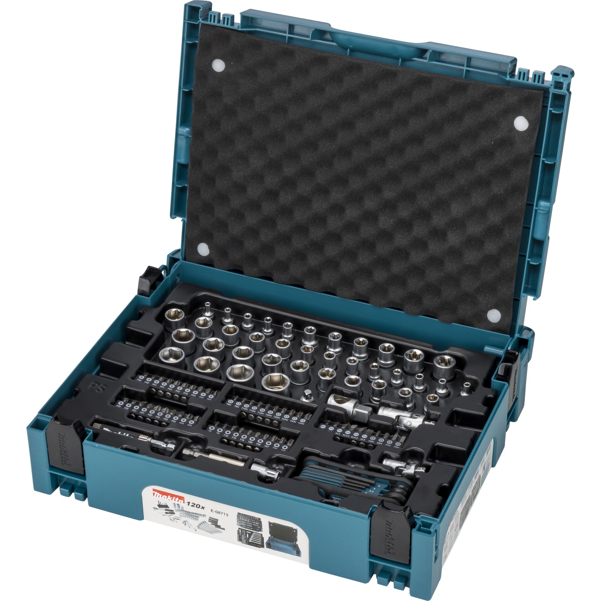 Makita E-08713 Werkzeug-Set 120-tlg. MAKPAC: Die perfekte Wahl für Heimwerker und Profis