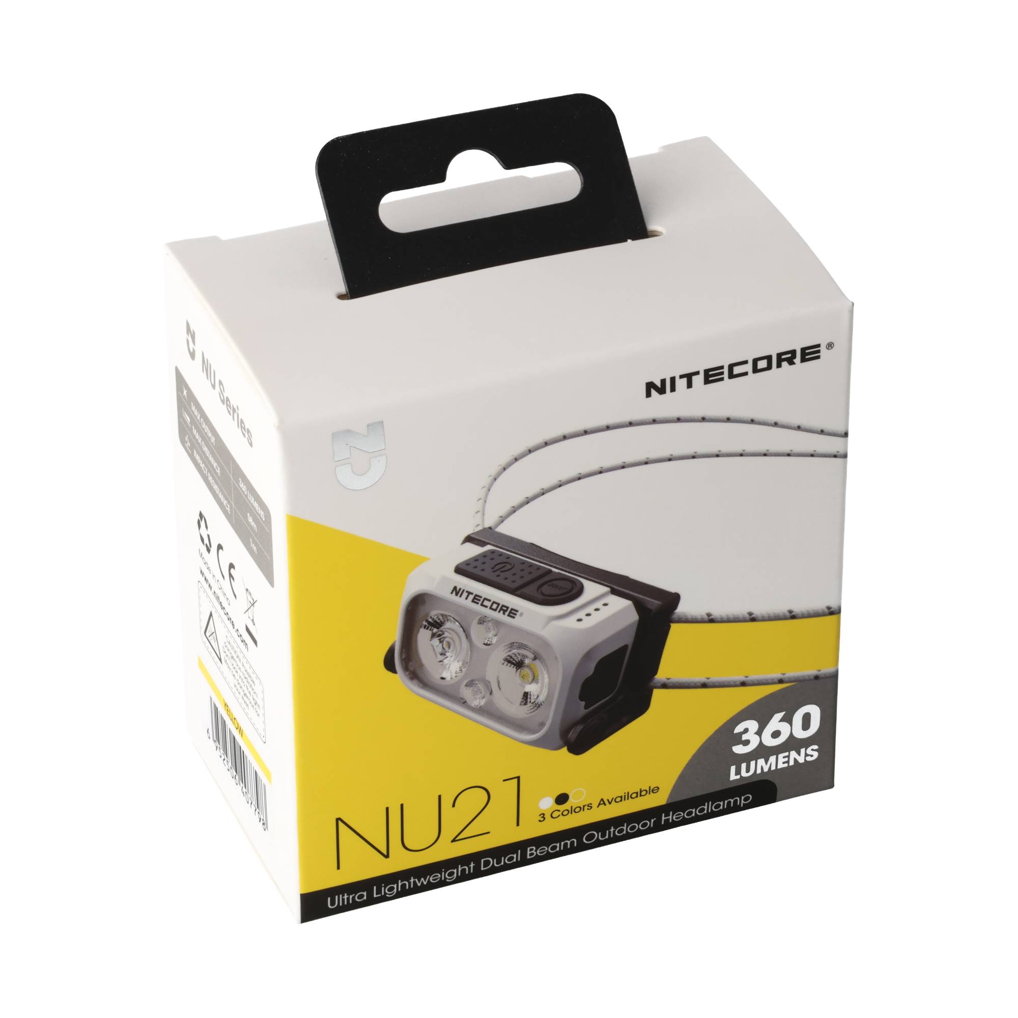 Nitecore NU21 Stirnlampe wiederaufladbar yellow, max. 360 Lumen