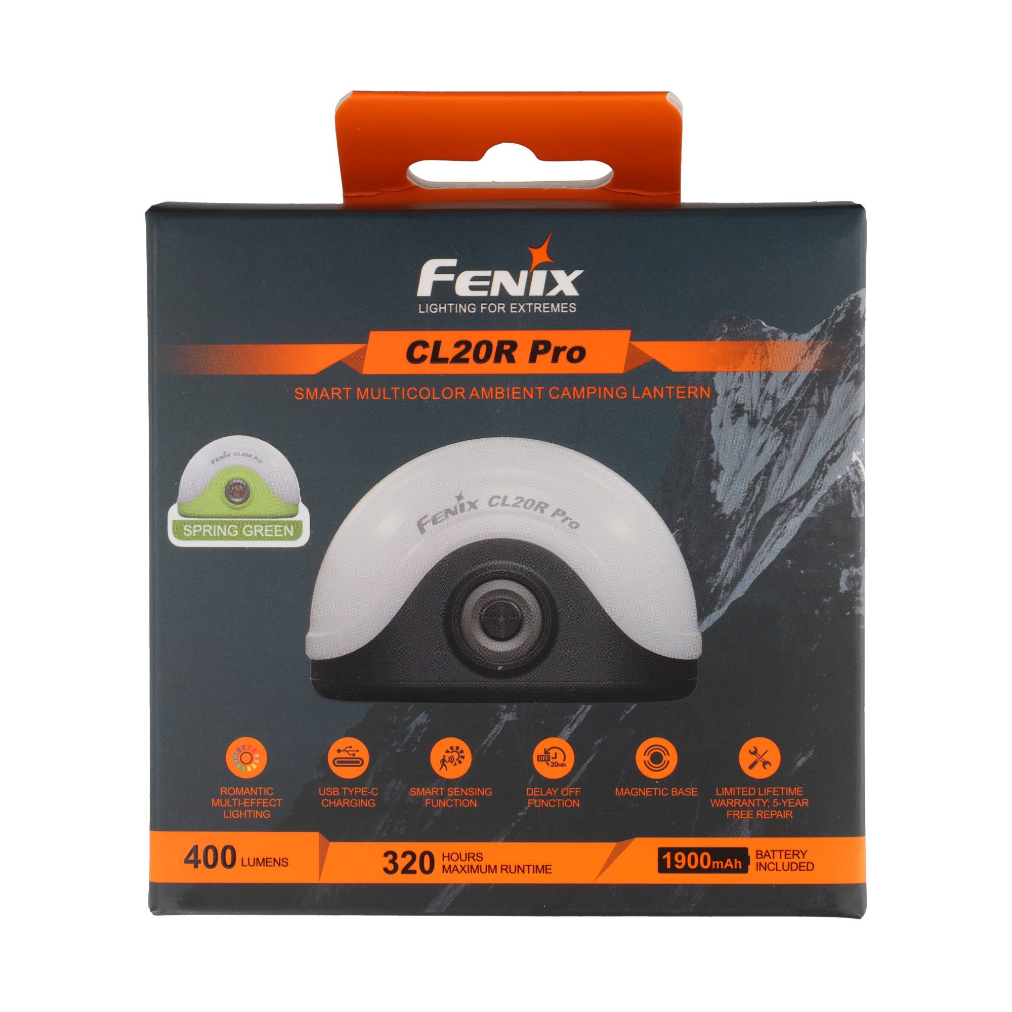 Fenix CL20R Pro LED-Campingleuchte, 400 Lumen, RGB-Lichteffekte, wiederaufladbar