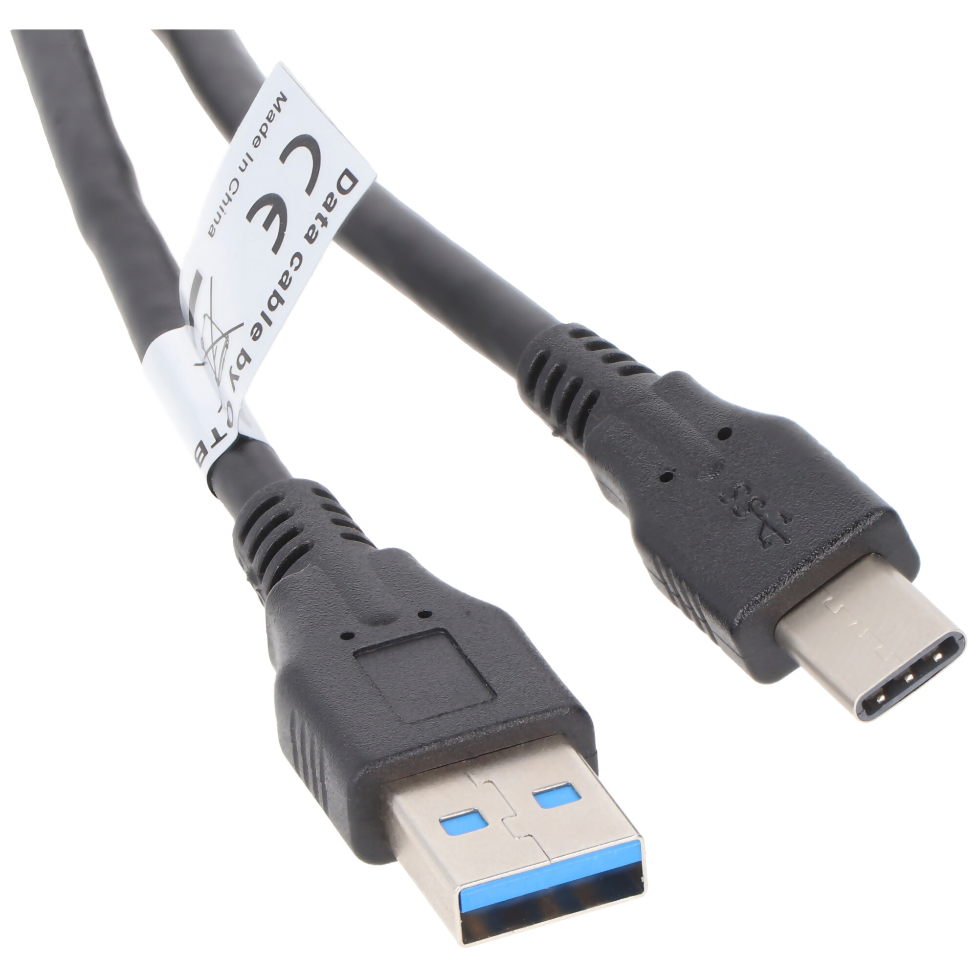 AccuCell Datenkabel - USB Type C (USB-C) Stecker auf USB A (USB-A 3.0) Stecker - 1,0m - langer Stecker
