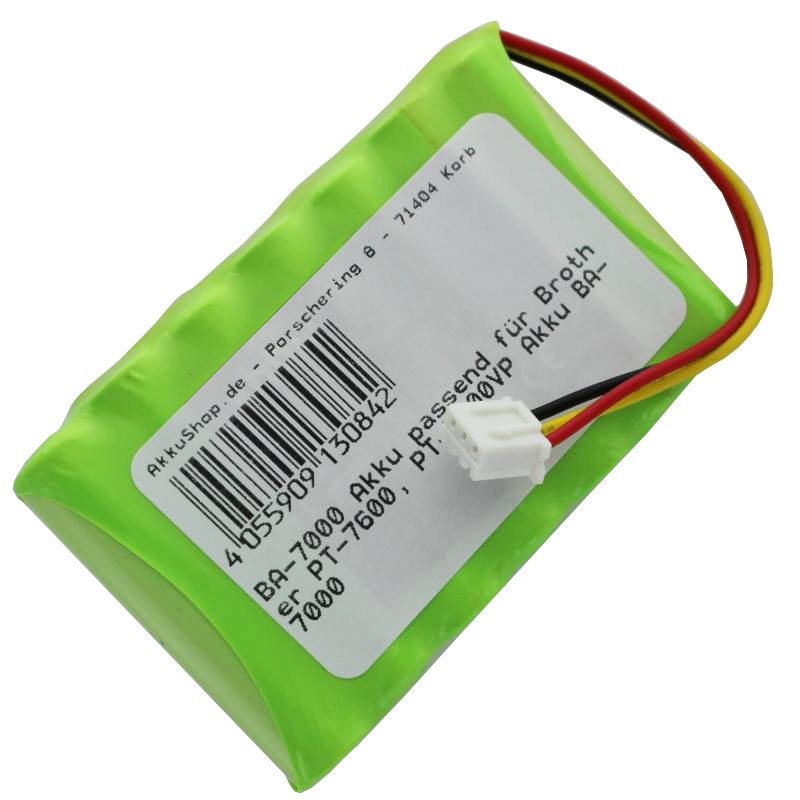 Akku passend für Brother PT-7600, PT-7600VP Akku BA-7000