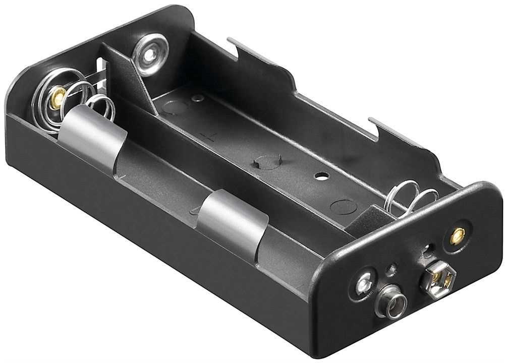 Batteriehalter für 4x Baby mit Druckknopf – Batterie Halterung Elektronik (Kunststoff)