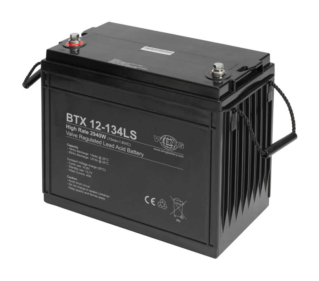 Wing BTX12-134LS 12V 142Ah high rate hochstromfähig Bleiakku AGM Blei Gel Akku