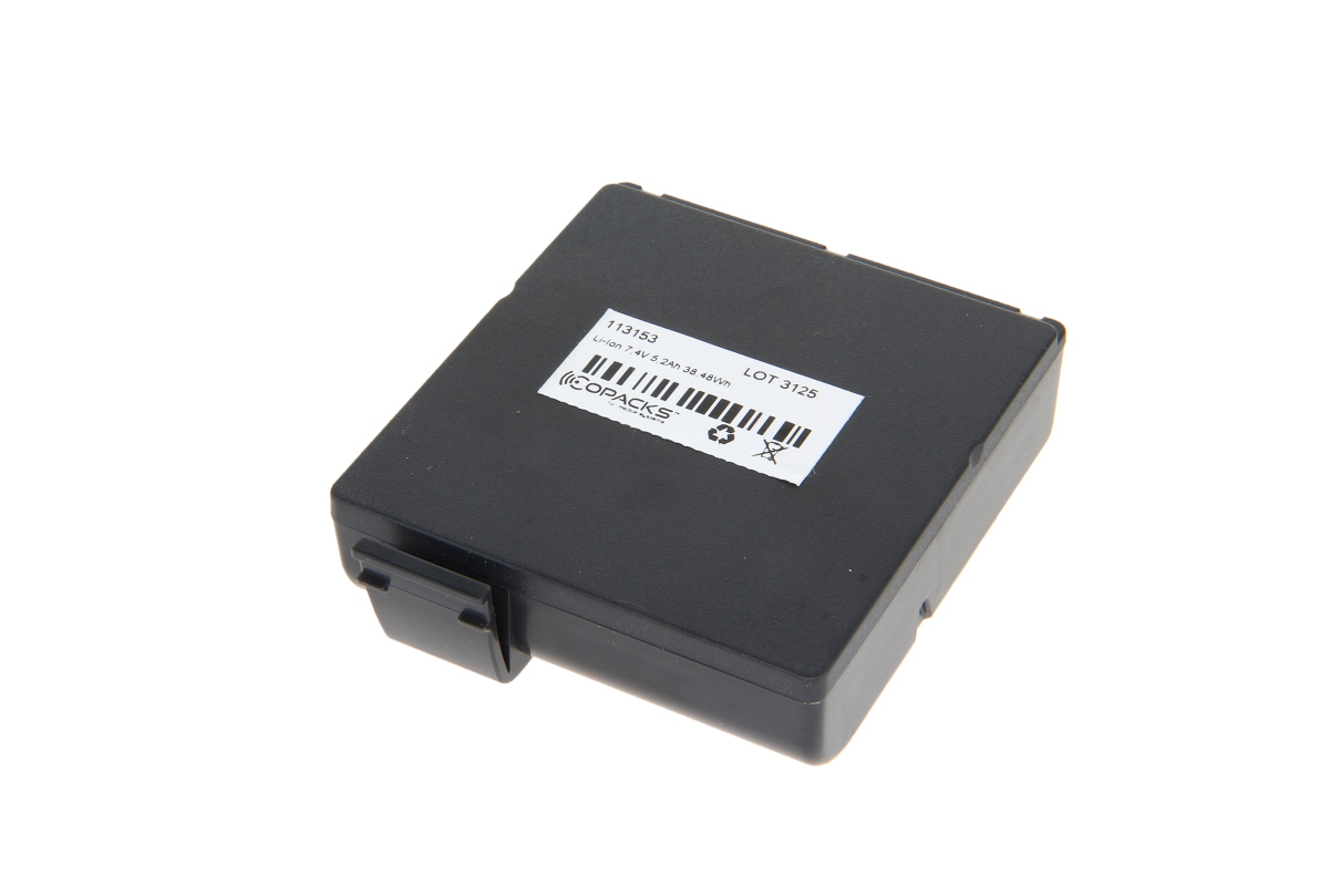 CoPacks Li Ion Akku passend für Zebra QLN420 Drucker P1050667-016 BTRY-MPP-68MA1-01 - 7,4 V 5200 mAh 86,9x73x26,7 mm