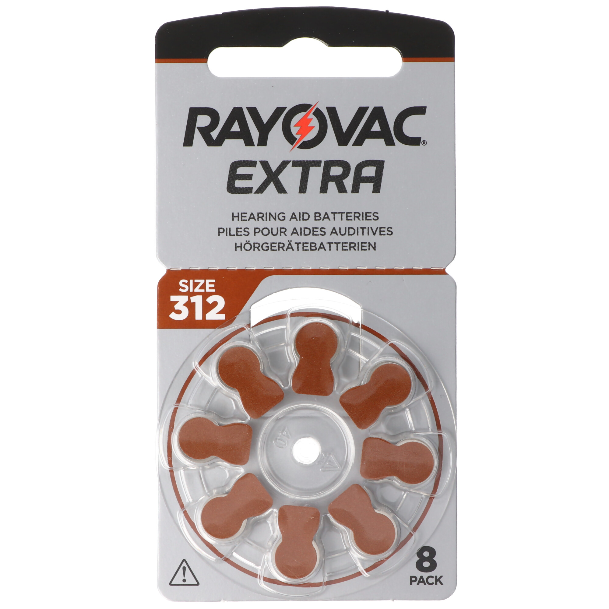 Rayovac HA312 PR41 Hörgeräte Batterien Extra Advanced 8er Sparpack 6 + 2 Gratis 5000252100980, Lieferung besteht aus 8 Stück Batterien, passend für Kind ZL3