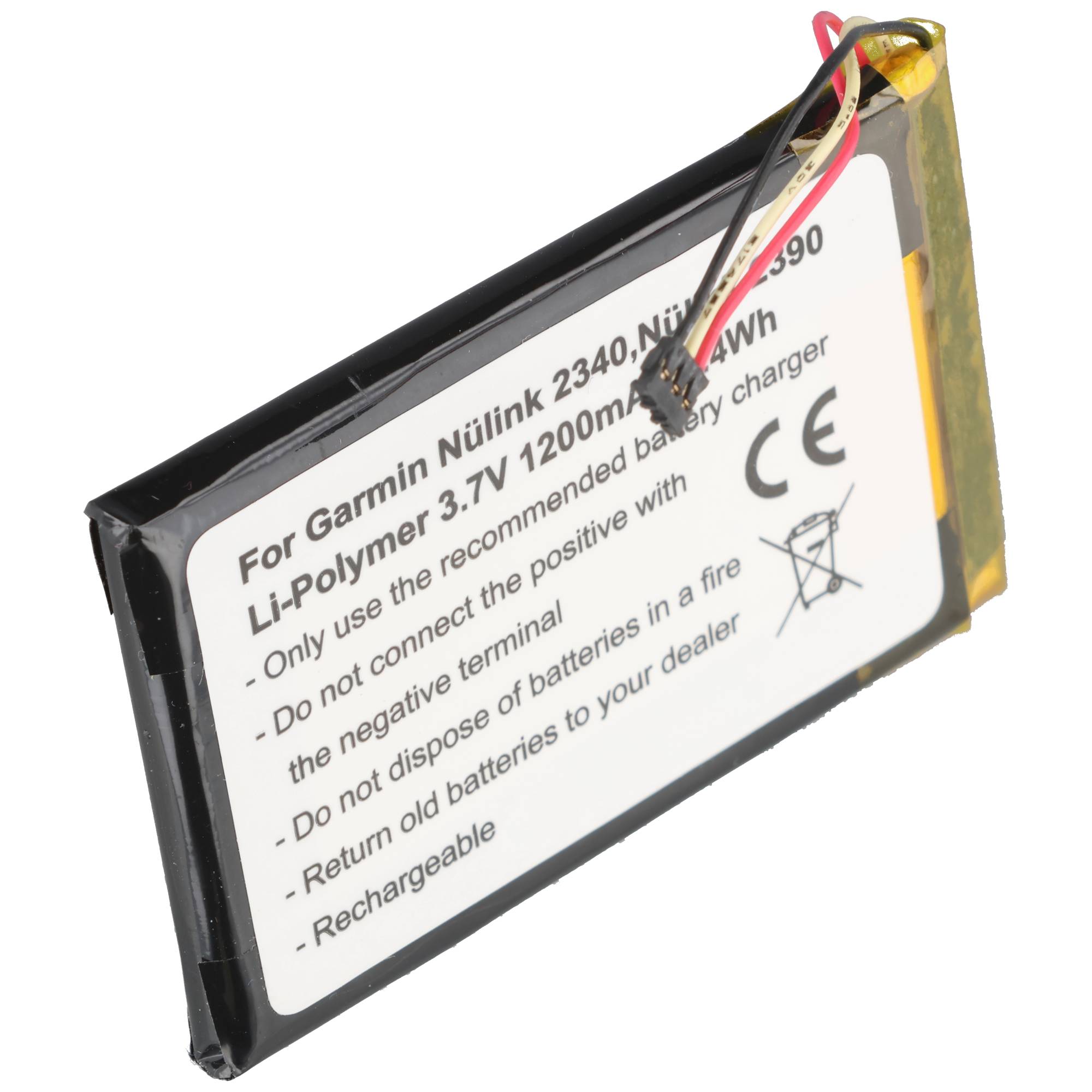 Akku passend für Garmin Nulink 2340, Nülink 2340, Nulink 2390, Nülink 2390 Akku 361-00019-15